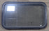 Used Black Radius Non Opening Window : 29 3/4" W x 17 3/4" H x 1 3/4" D - Young Farts RV Parts