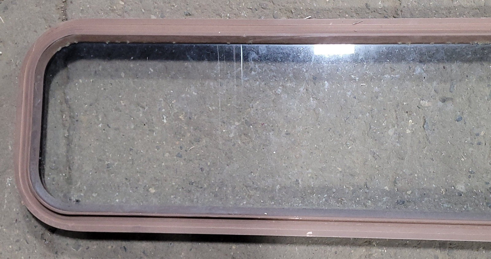 Used Black Radius Non-Opening Window : 42 1/4