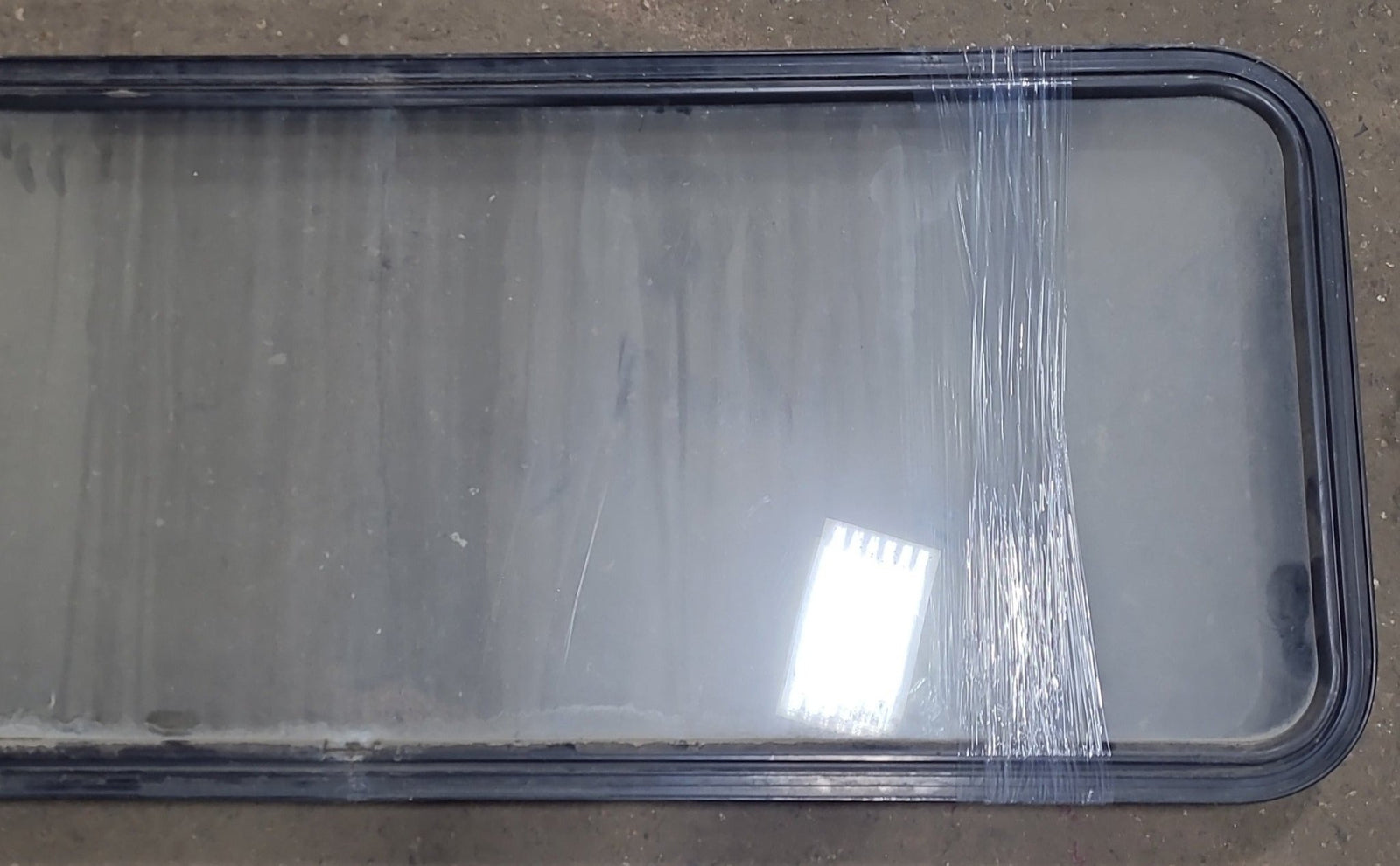 Used Black Radius Non-Opening Window : 59 3/4