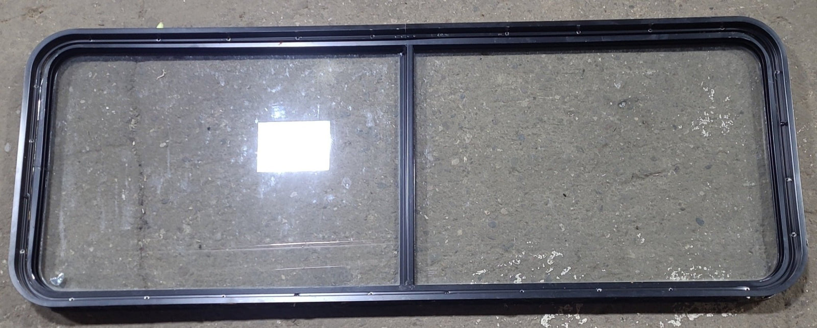 Used Black Radius Non Opening Window : 60 1/4