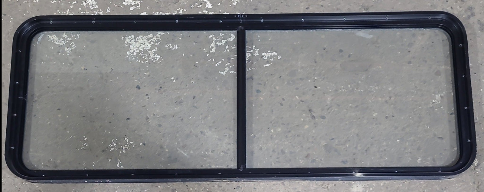 Used Black Radius Non Opening Window : 60 1/4