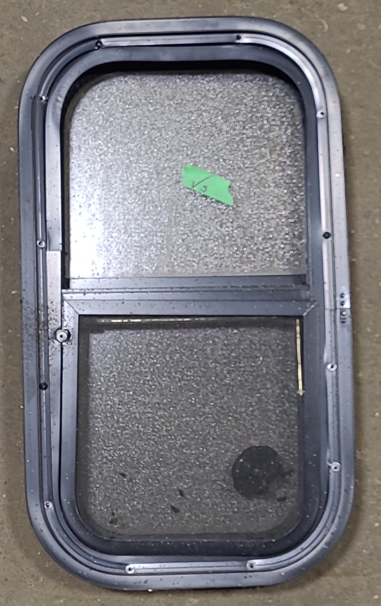 Used Black Radius Opening Window : 11 5/8