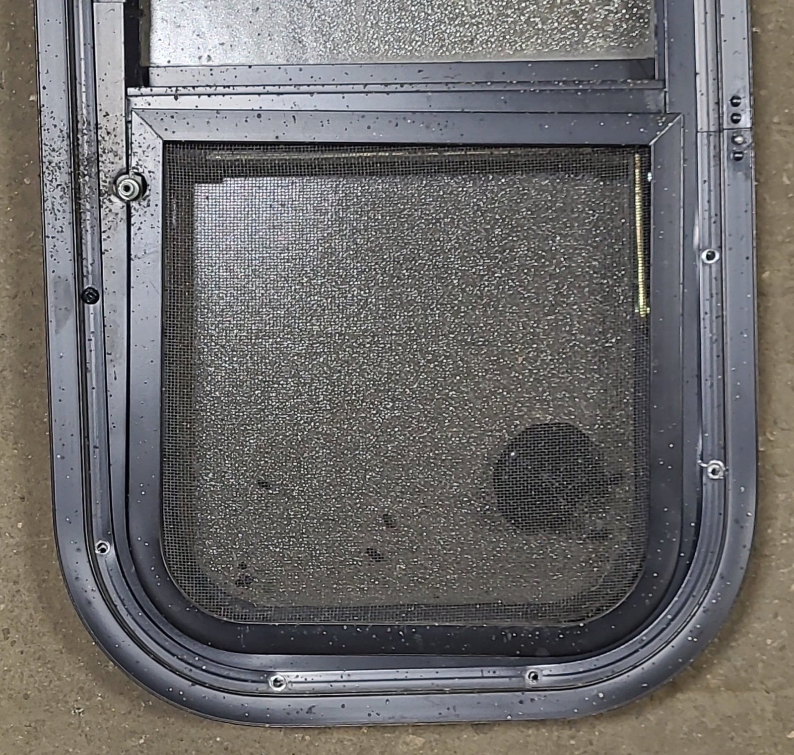 Used Black Radius Opening Window : 11 5/8