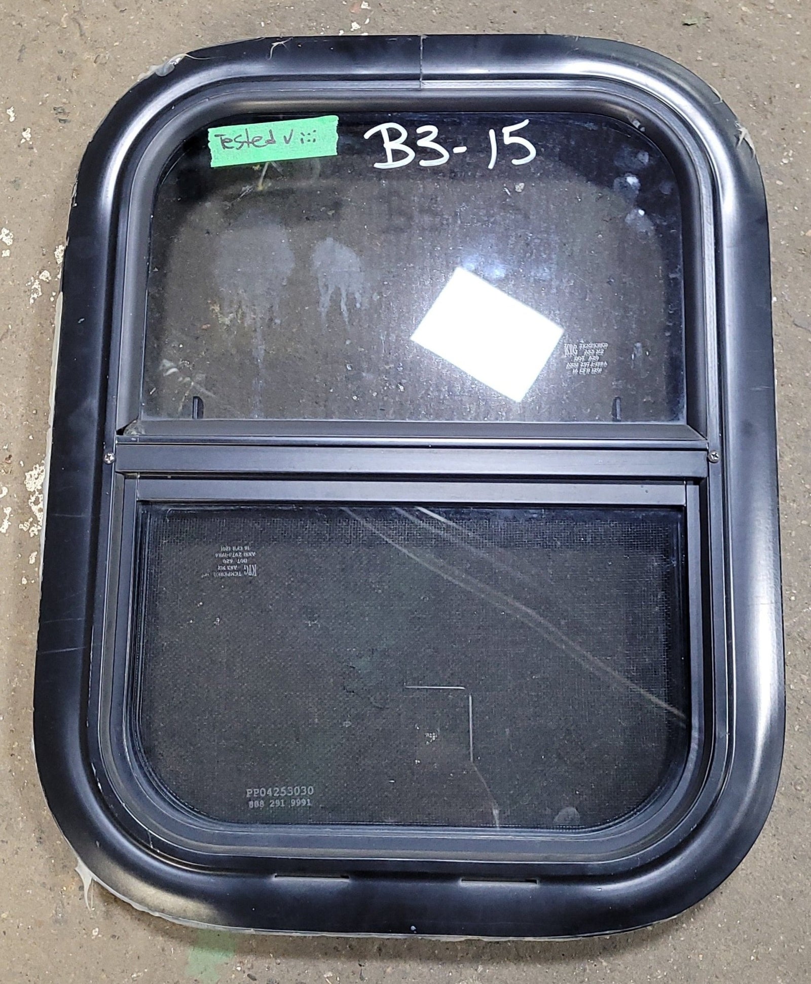 Used Black Radius Opening Window : 13 1/2