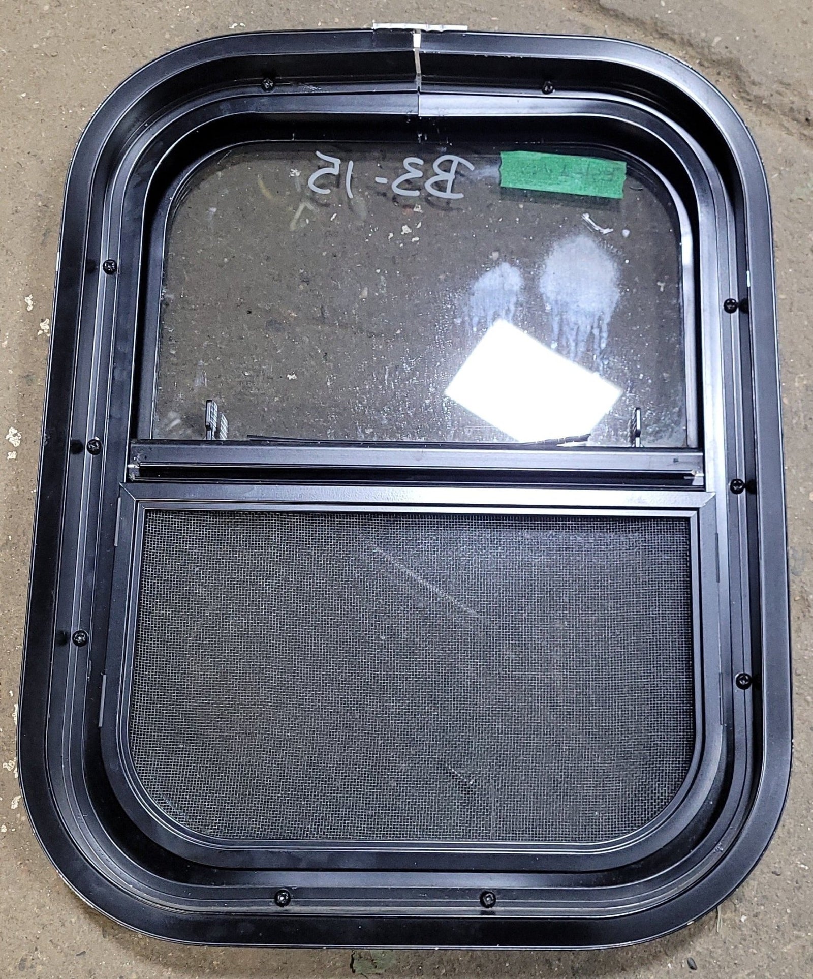 Used Black Radius Opening Window : 13 1/2