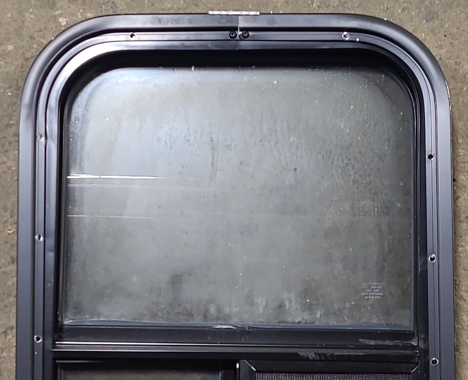 Used Black Radius Opening Window : 15 1/2