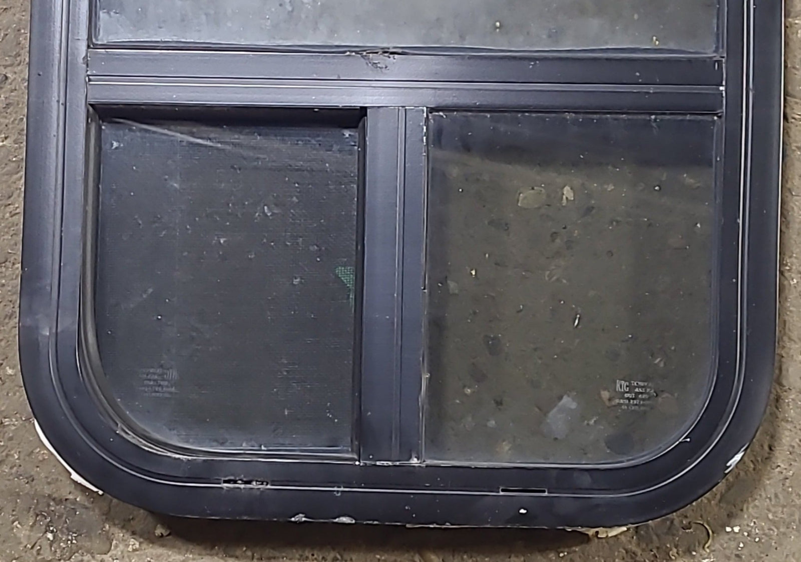 Used Black Radius Opening Window : 15 1/2