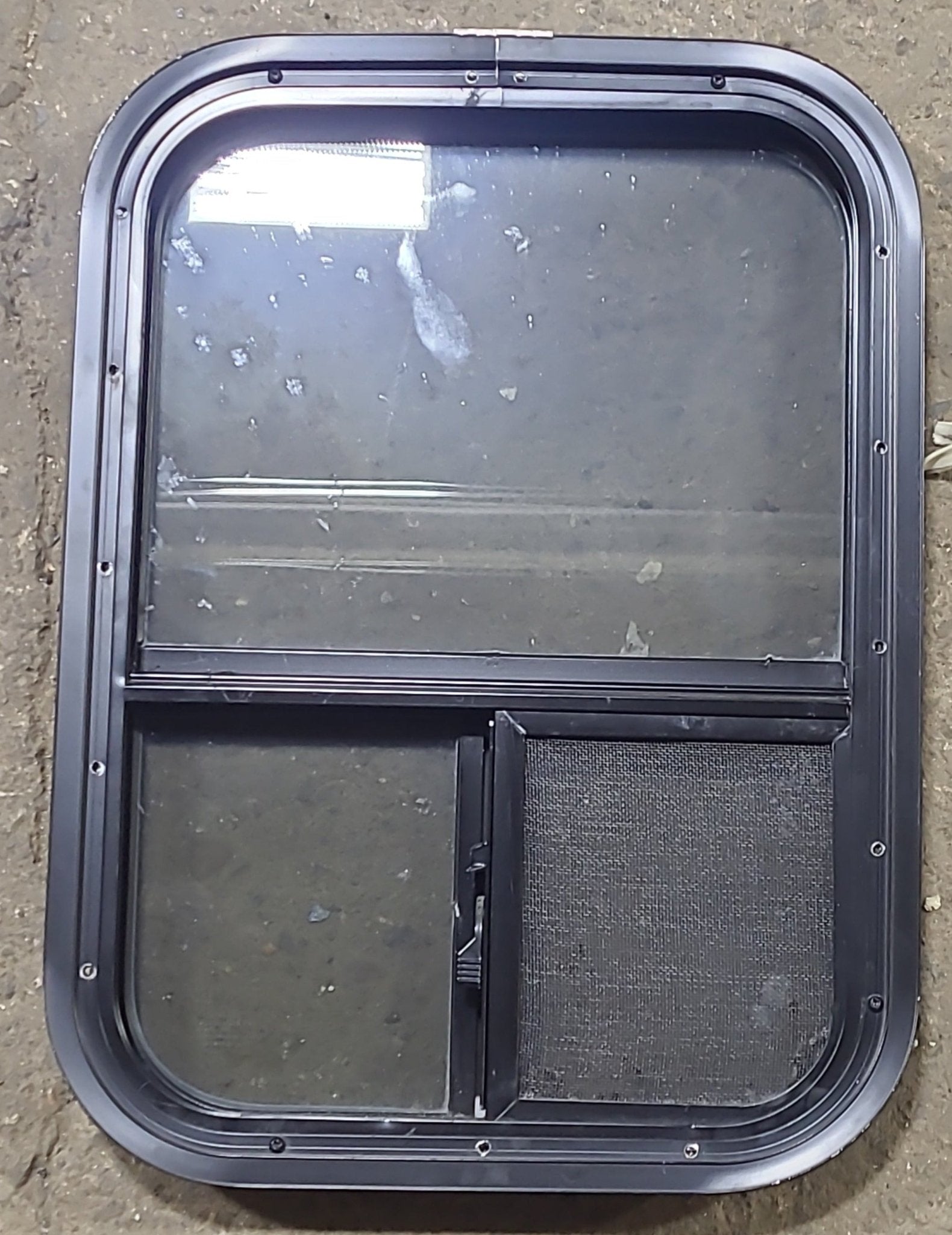 Used Black Radius Opening Window : 15 1/2