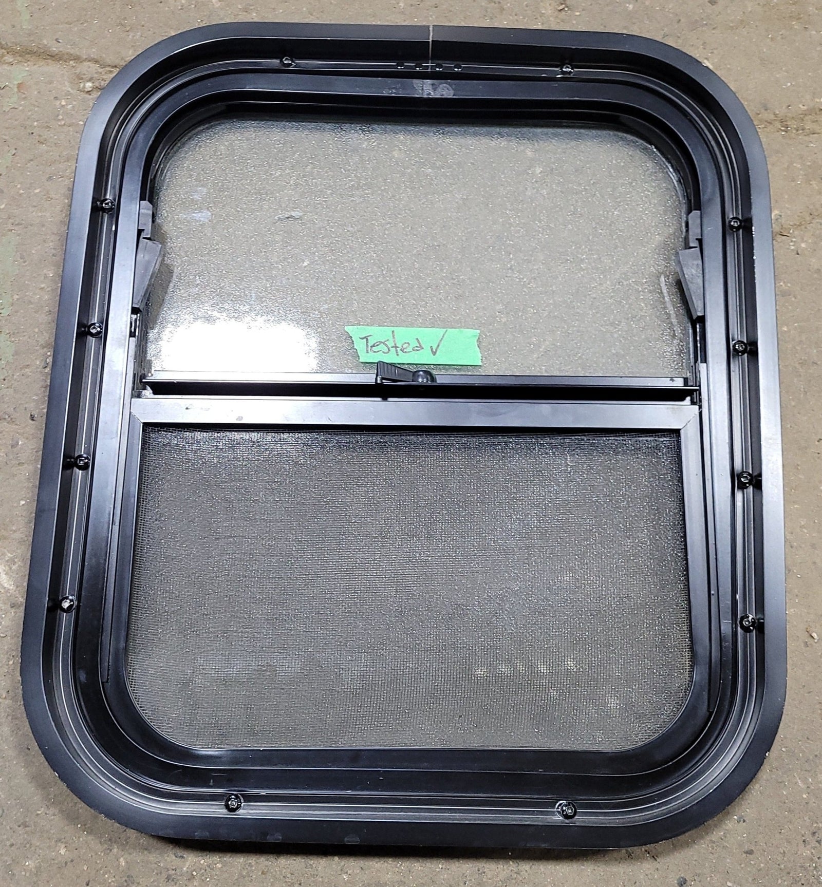 Used Black Radius Opening Window : 15 1/4