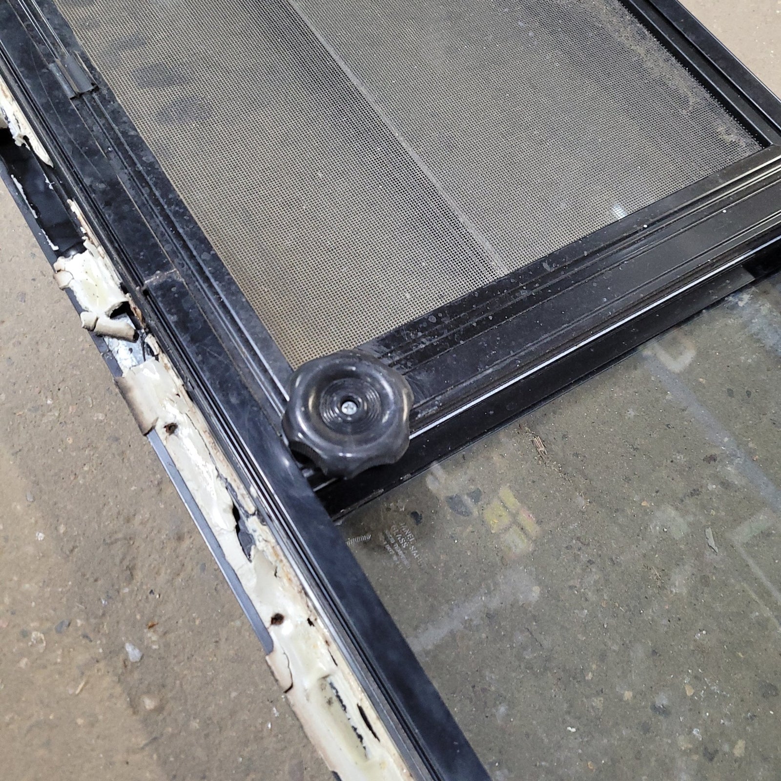 Used Black Radius Opening Window : 15 3/4