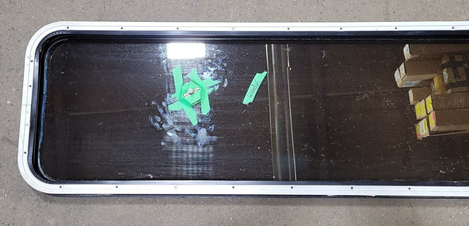 Used Black Radius Opening Window : 16 3/4