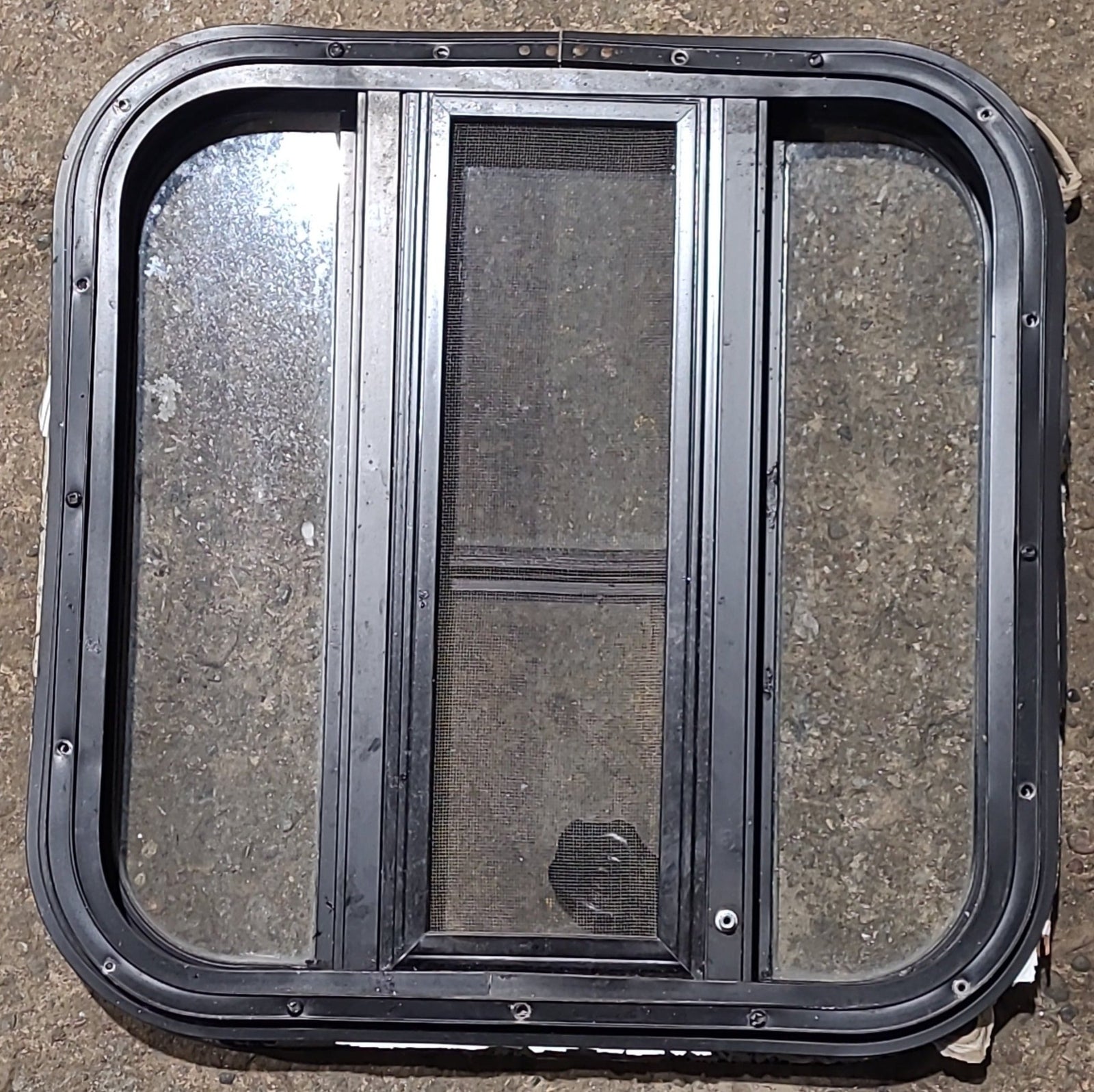 Used Black Radius Opening Window : 17 1/2