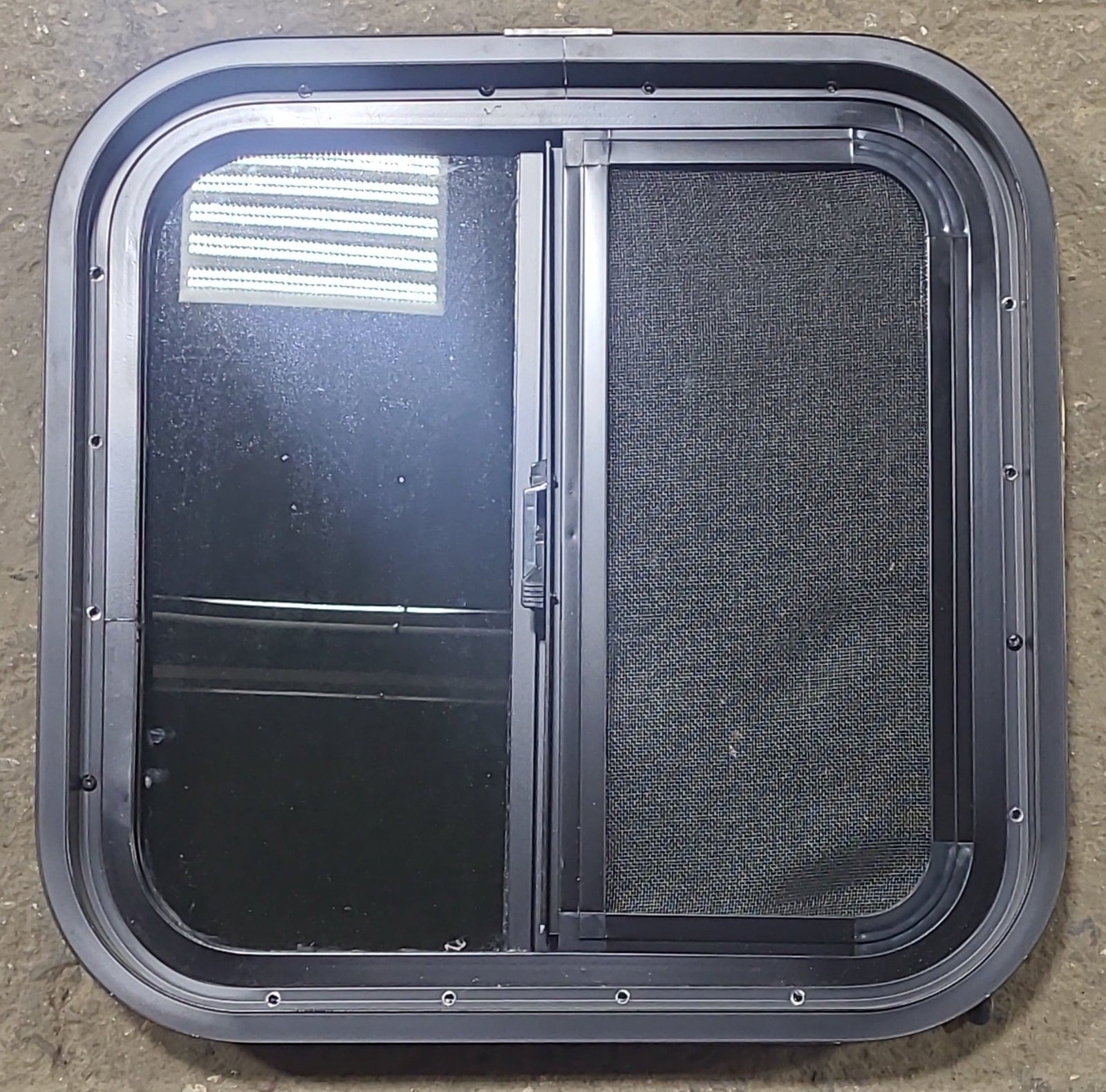 Used Black Radius Opening Window : 17 1/2