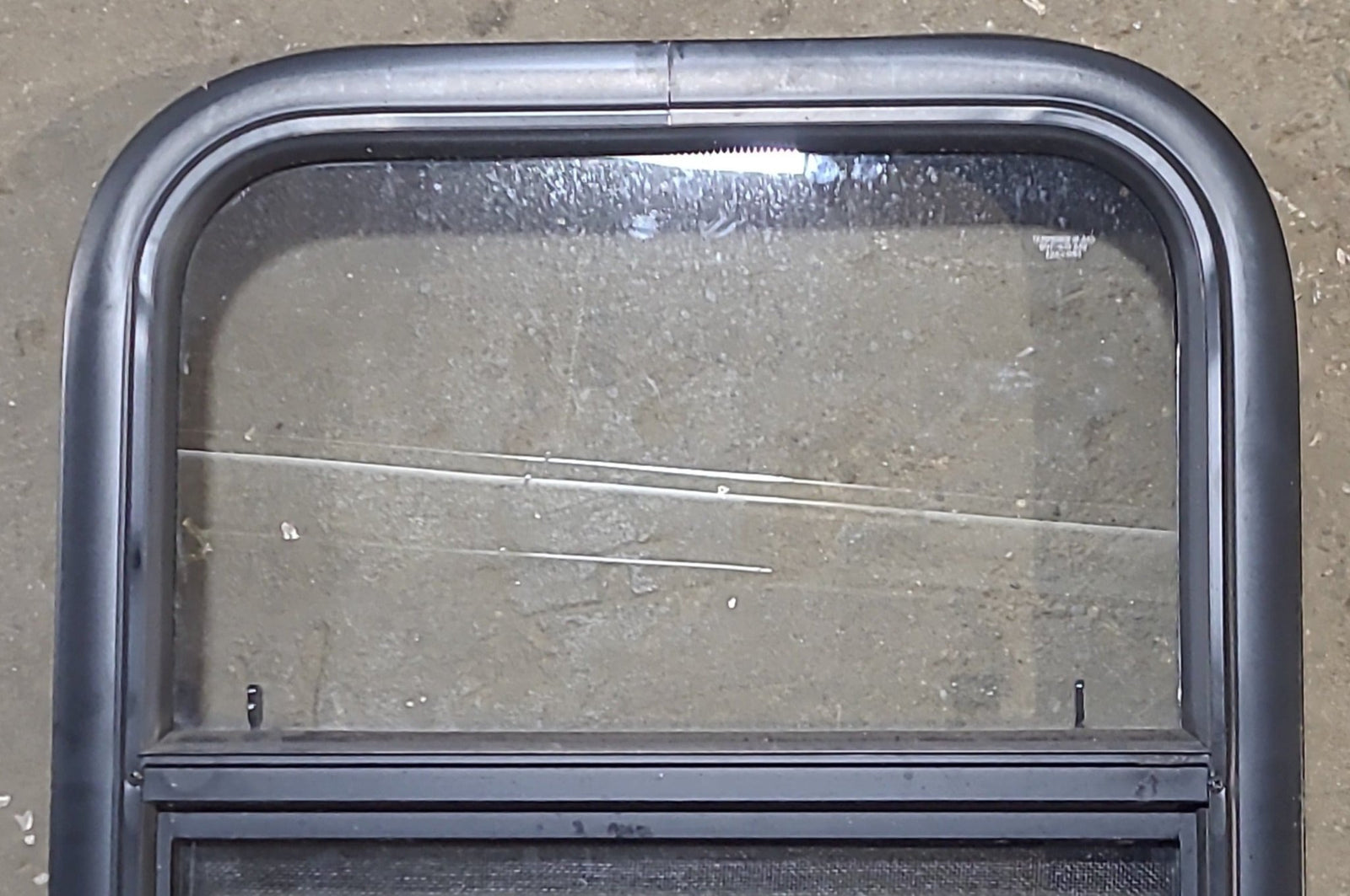 Used Black Radius Opening Window : 17 1/2