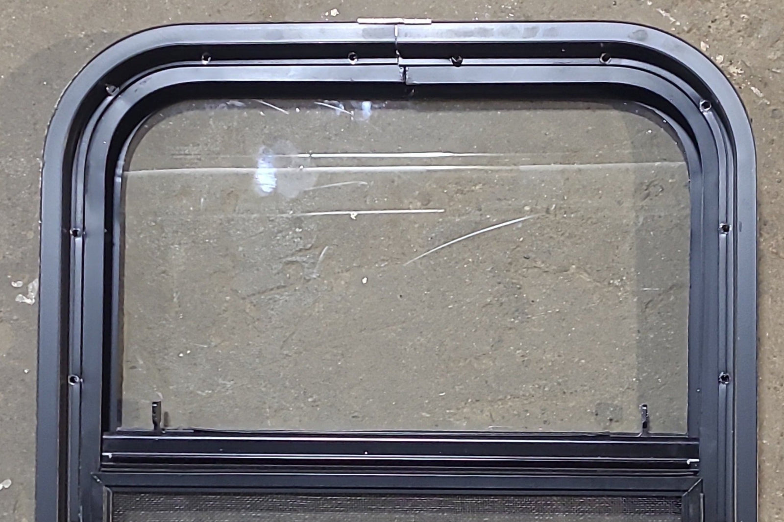 Used Black Radius Opening Window : 17 1/2