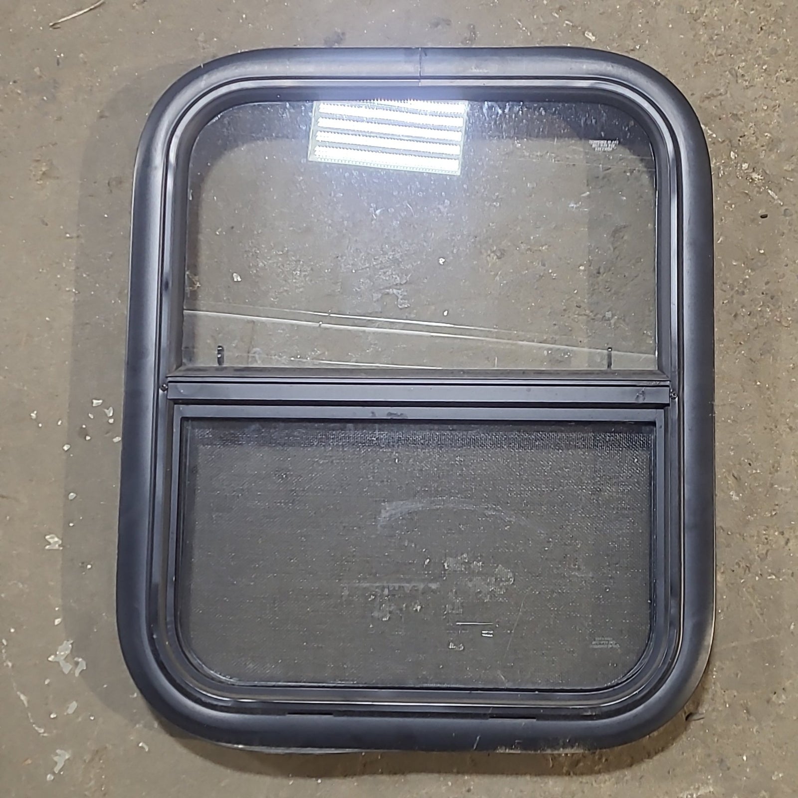 Used Black Radius Opening Window : 17 1/2