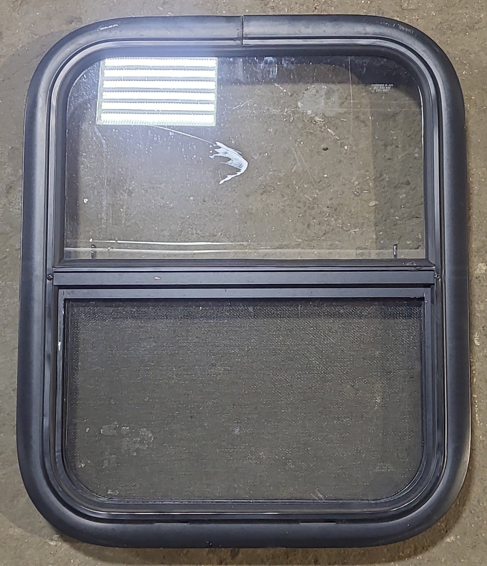 Used Black Radius Opening Window : 17 1/2