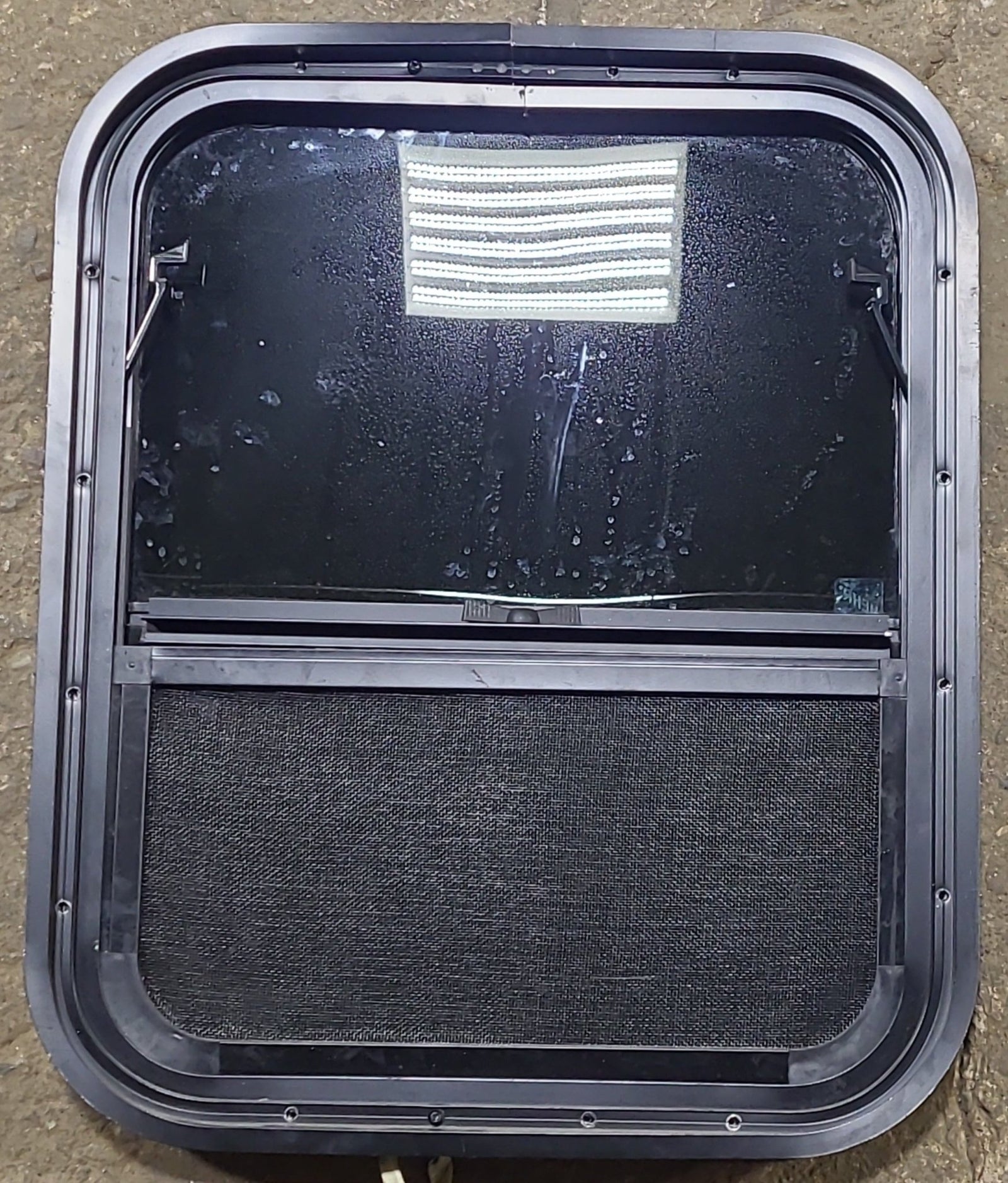 Used Black Radius Opening Window : 17 1/2