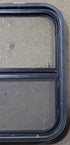 Used Black Radius Opening Window : 17 1/2" W x 21 1/4" H x 2" D - Young Farts RV Parts