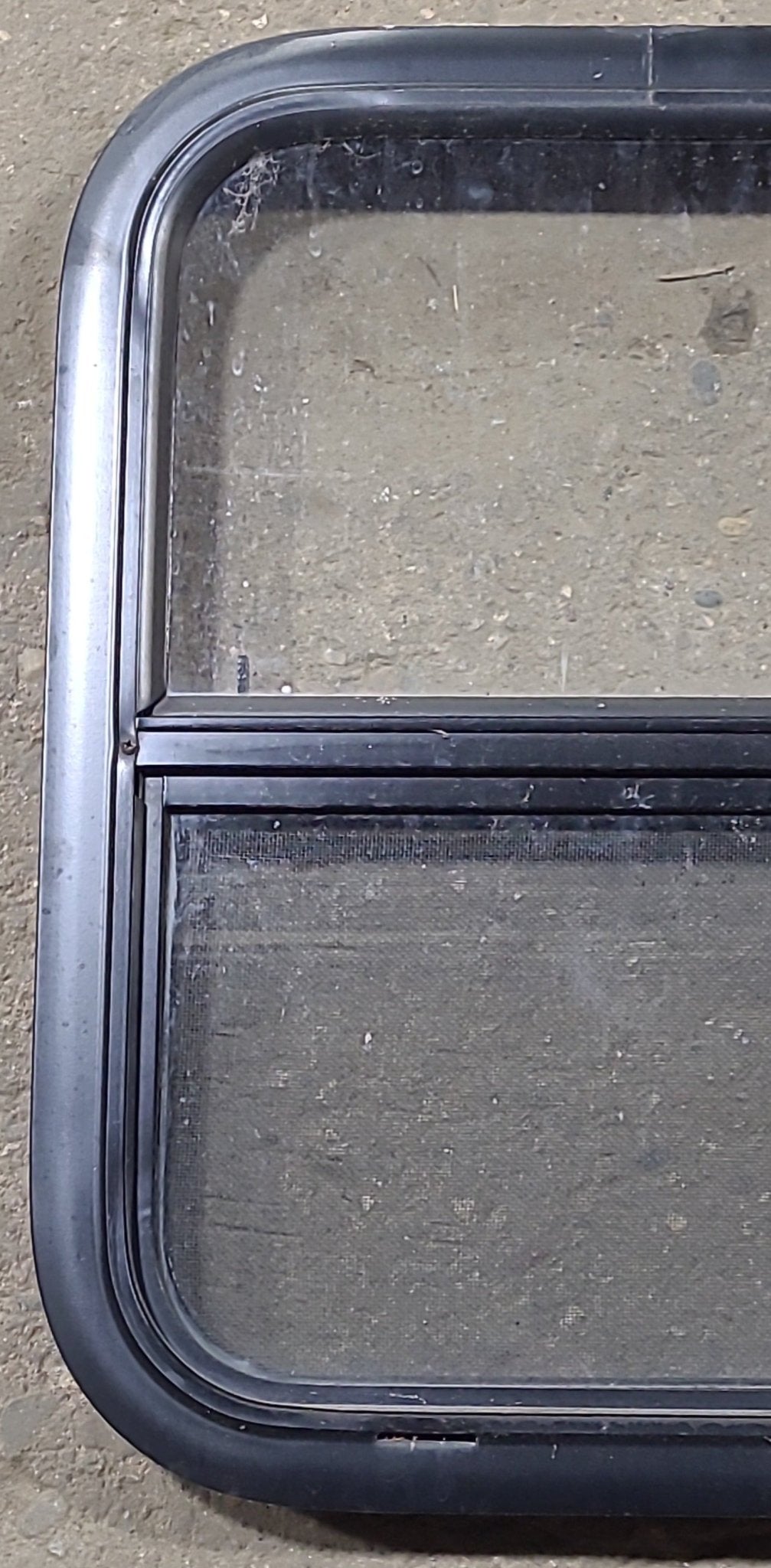 Used Black Radius Opening Window : 17 1/2