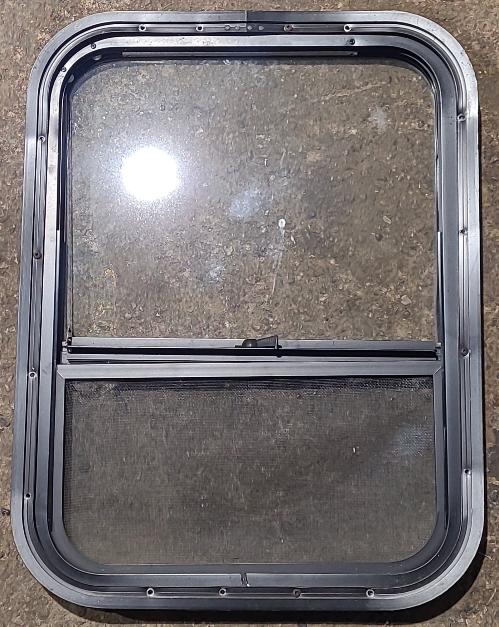 Used Black Radius Opening Window : 17 1/2