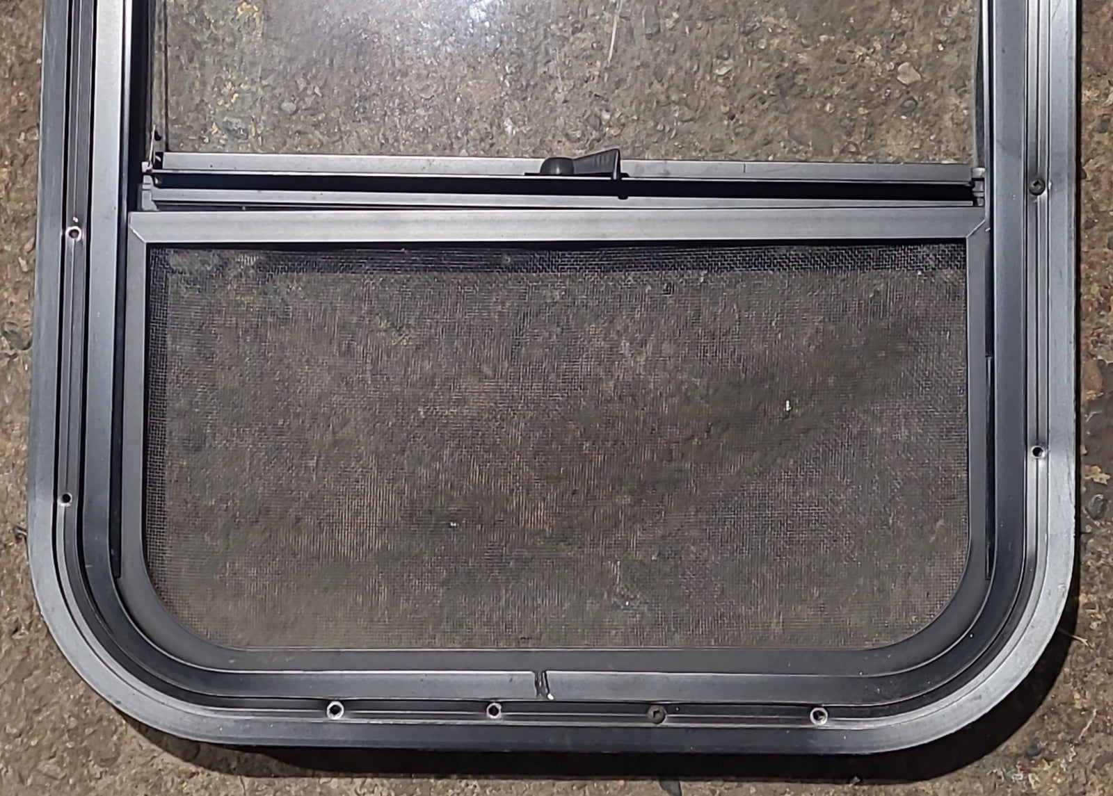 Used Black Radius Opening Window : 17 1/2