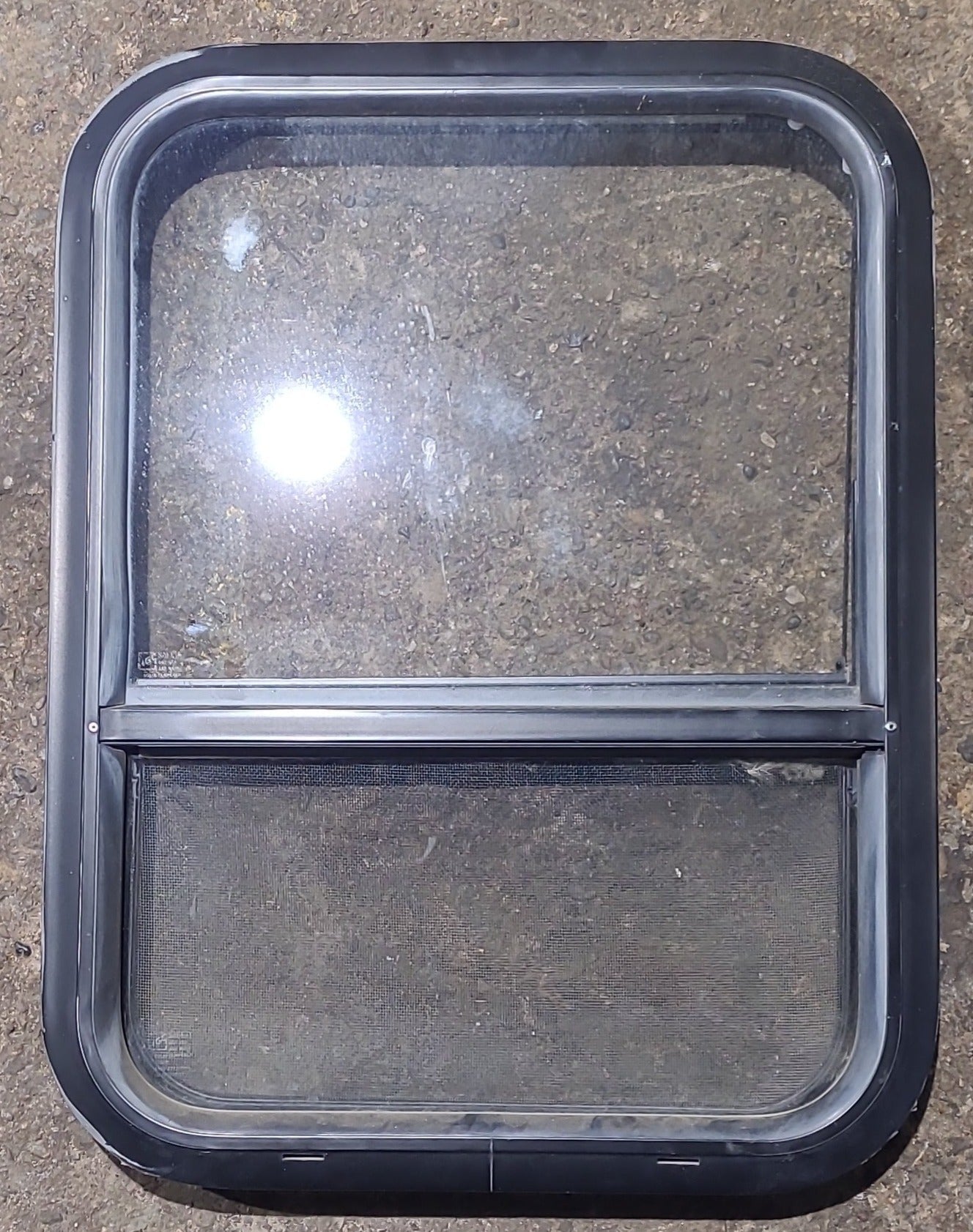 Used Black Radius Opening Window : 17 1/2