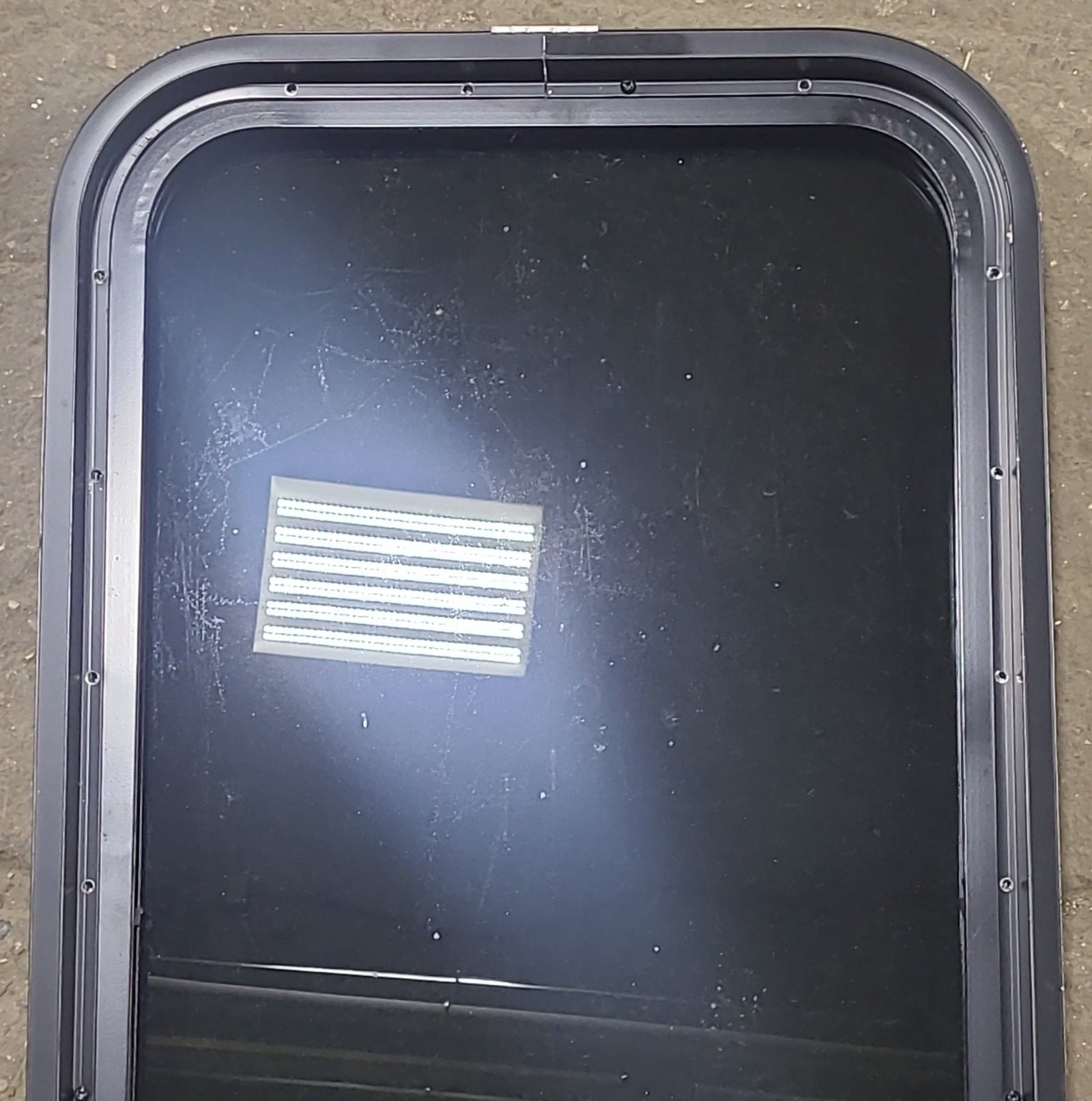 Used Black Radius Opening Window : 17 1/2