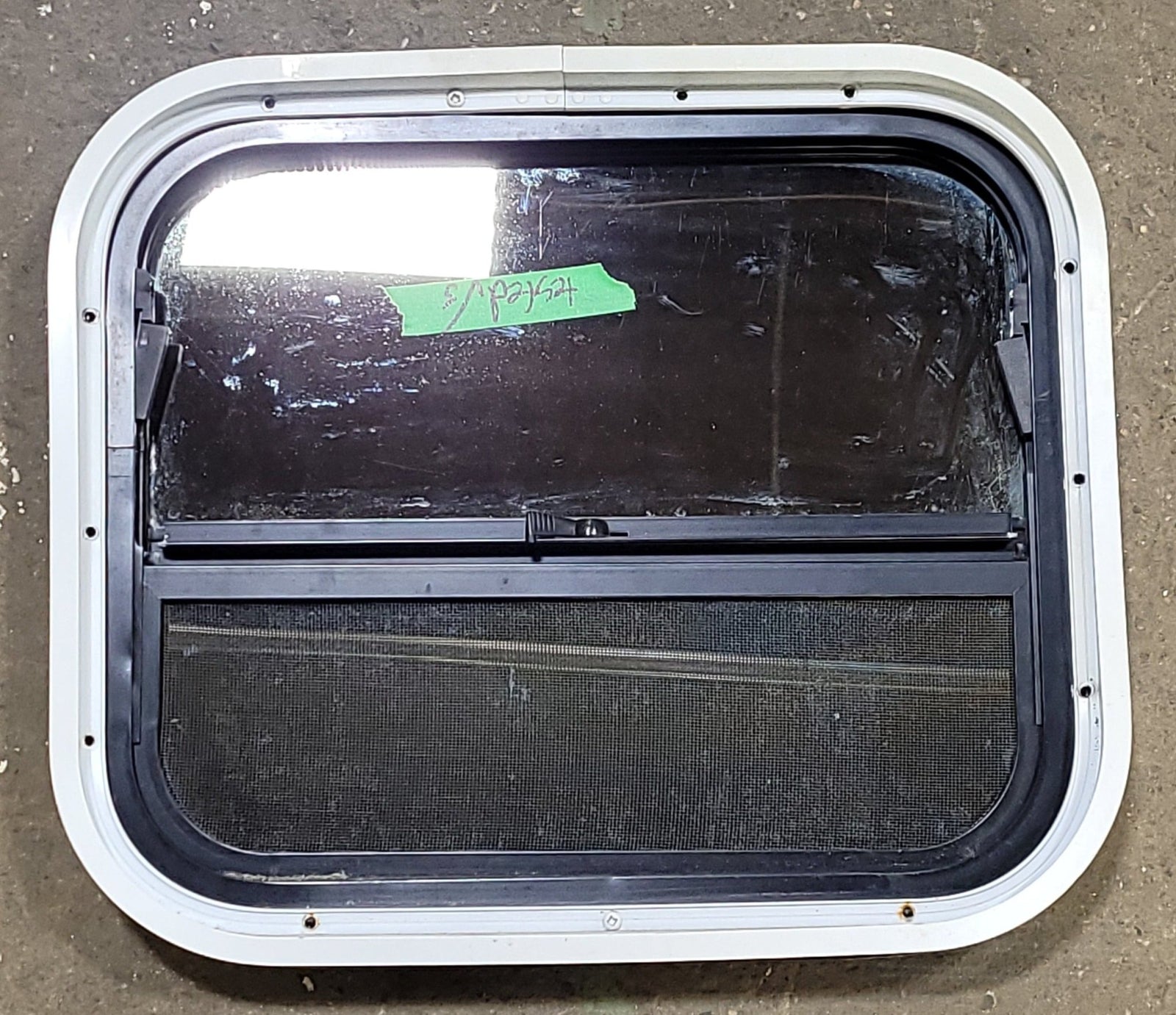 Used Black Radius Opening Window : 17 1/4