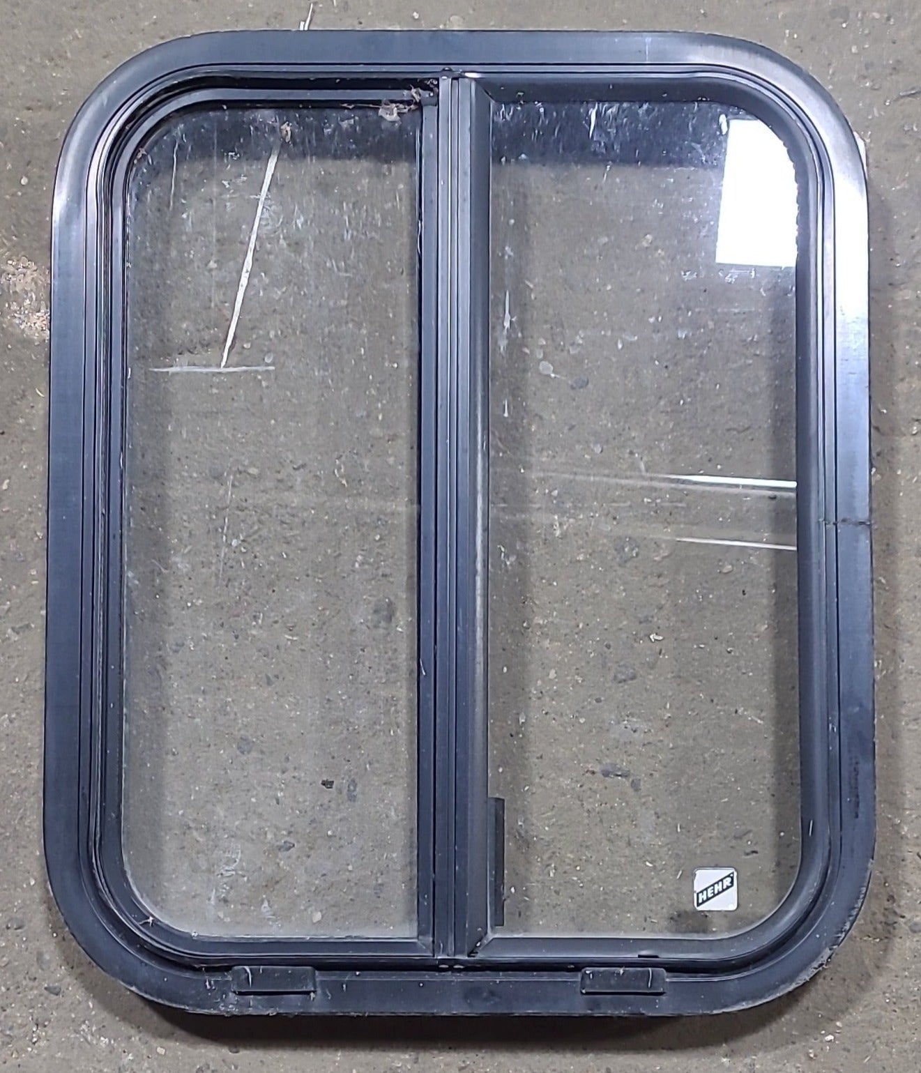 Used Black Radius Opening Window : 17 3/4