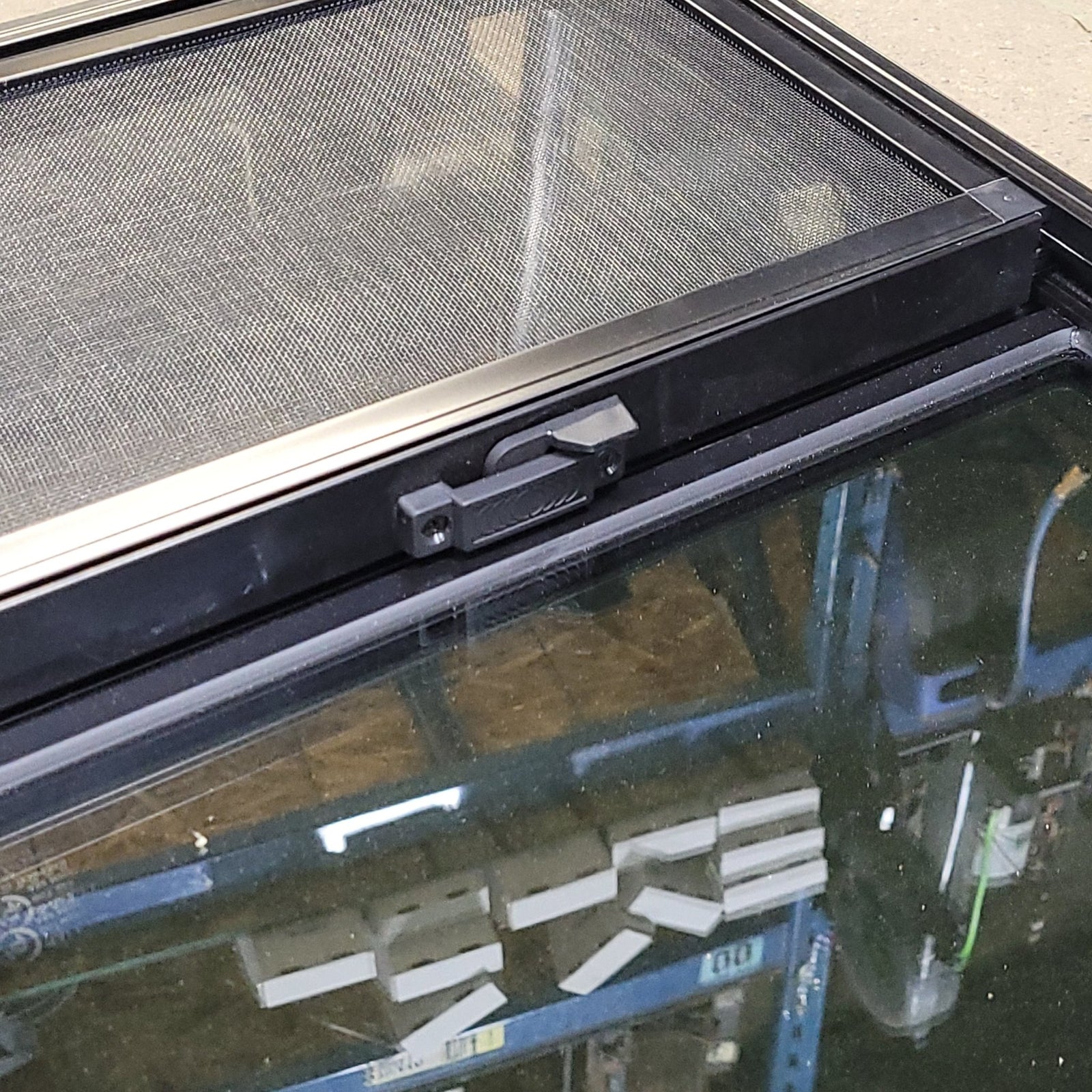 Used Black Radius Opening Window : 17 3/4