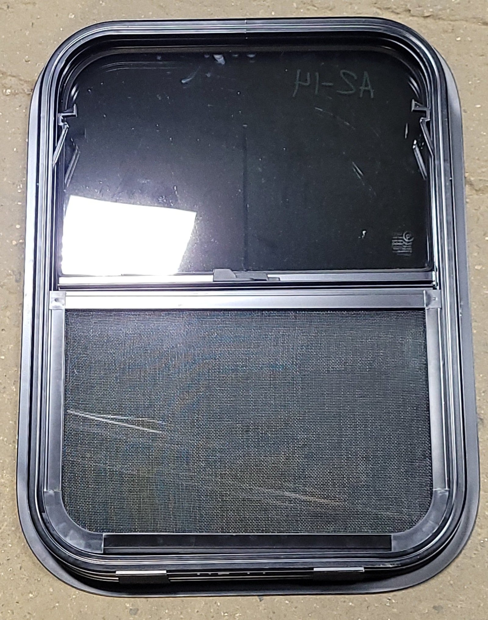 Used Black Radius Opening Window : 17 3/4