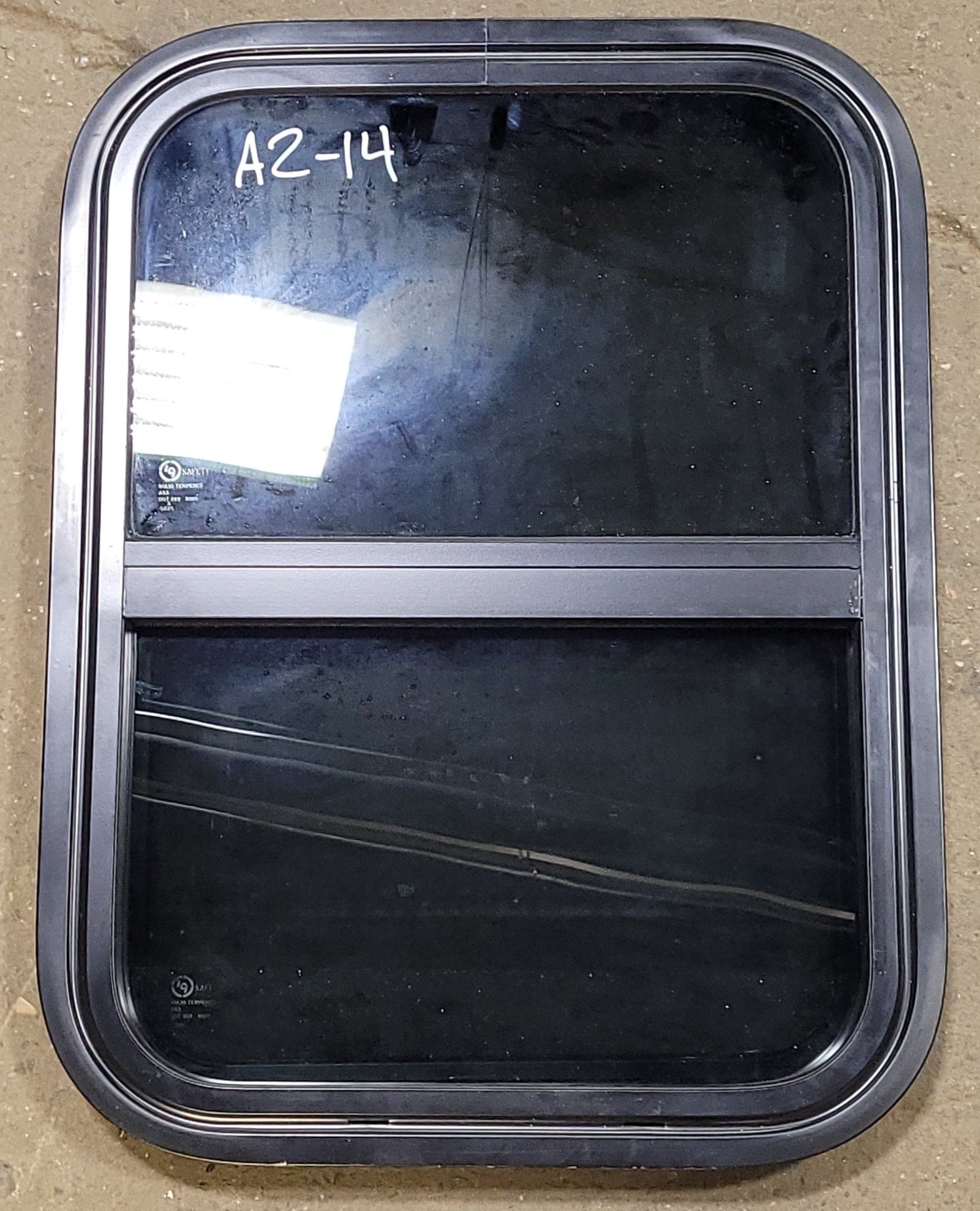 Used Black Radius Opening Window : 17 3/4