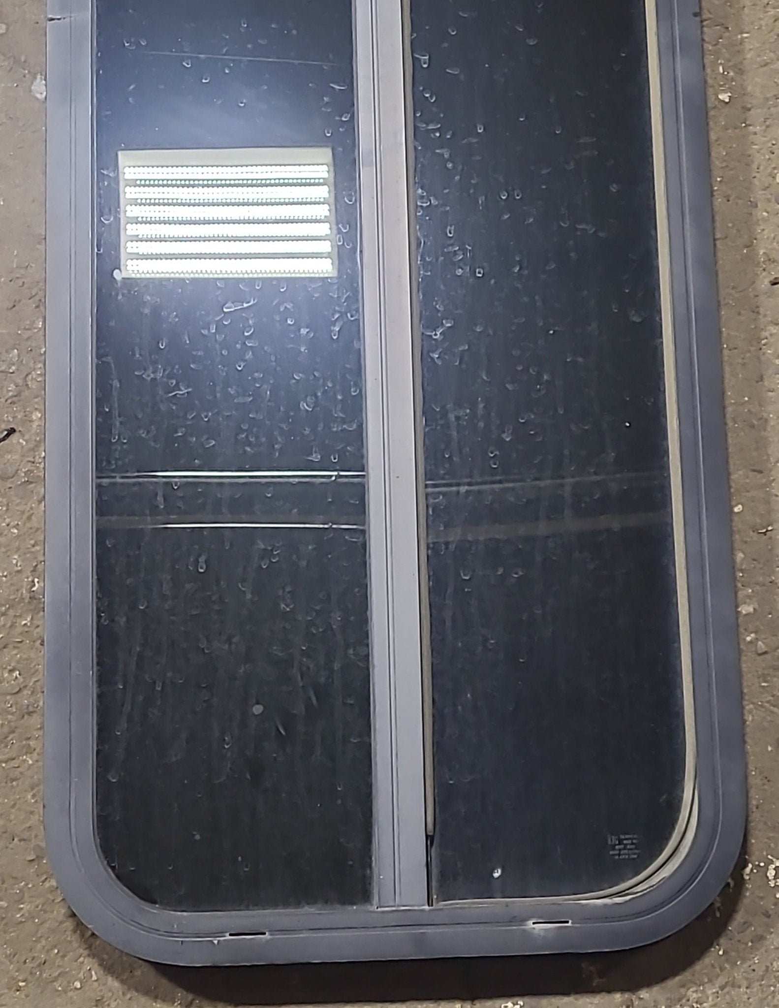 Used Black Radius Opening Window : 17 3/8