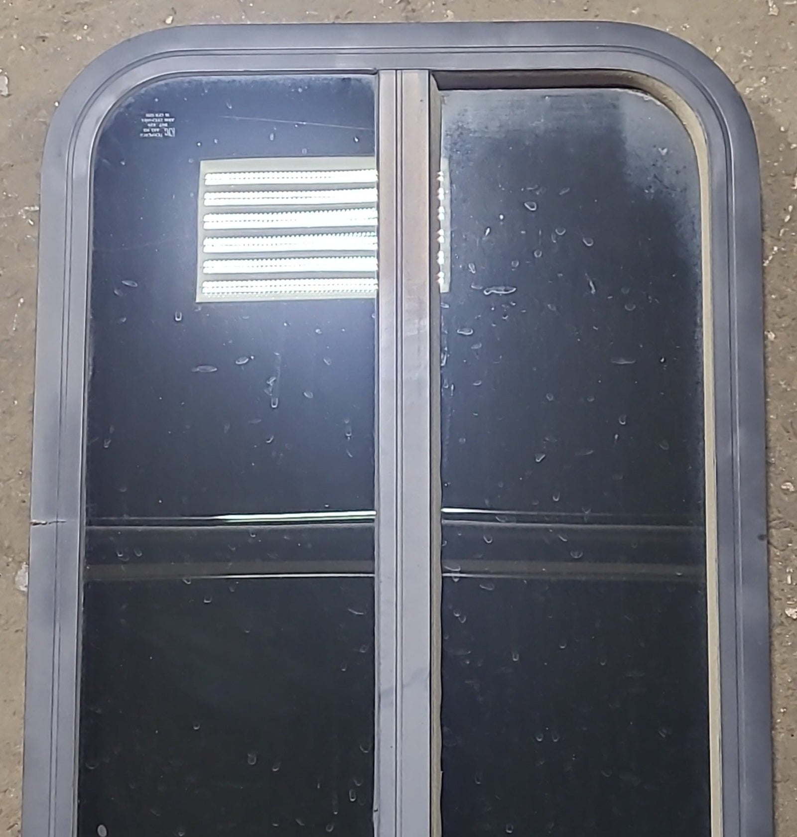 Used Black Radius Opening Window : 17 3/8