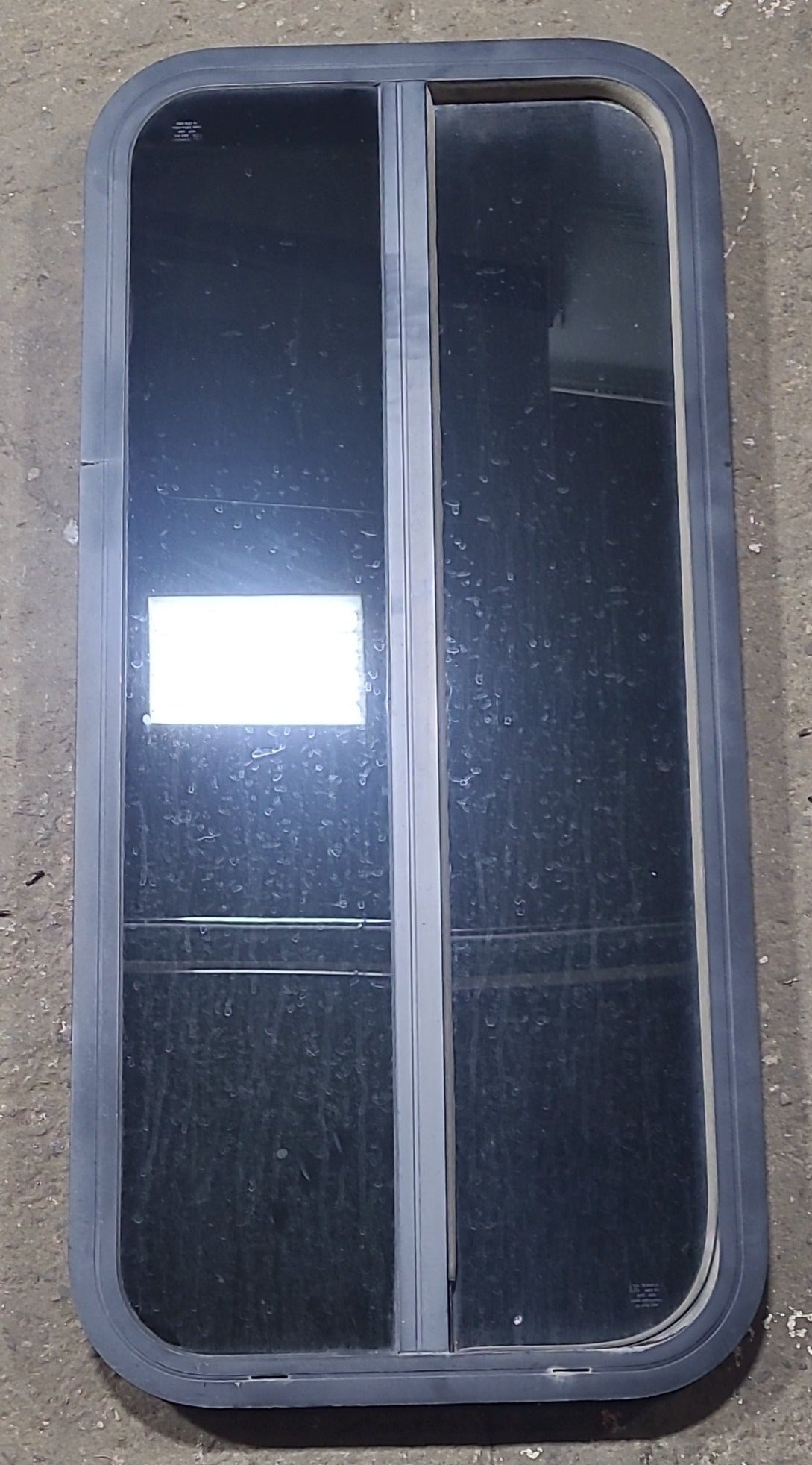 Used Black Radius Opening Window : 17 3/8