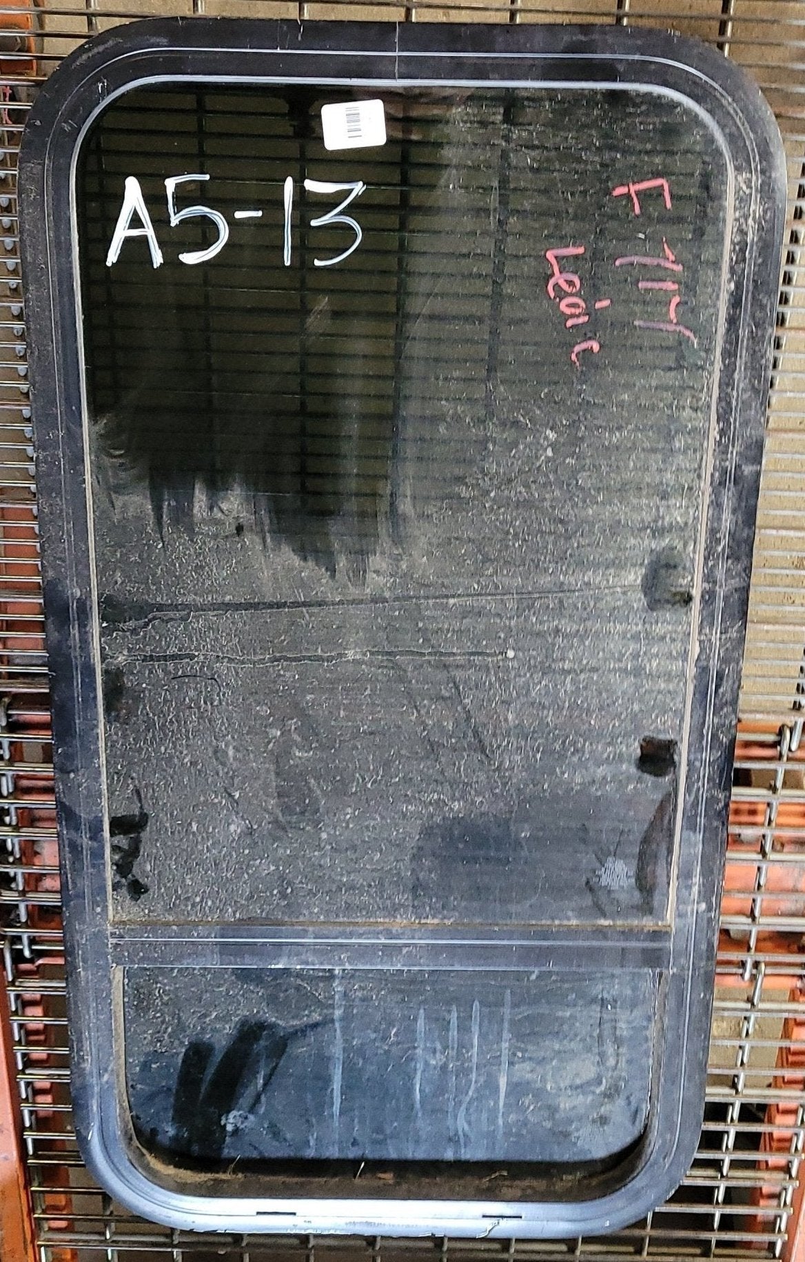 Used Black Radius Opening Window : 18 X 34 X 2