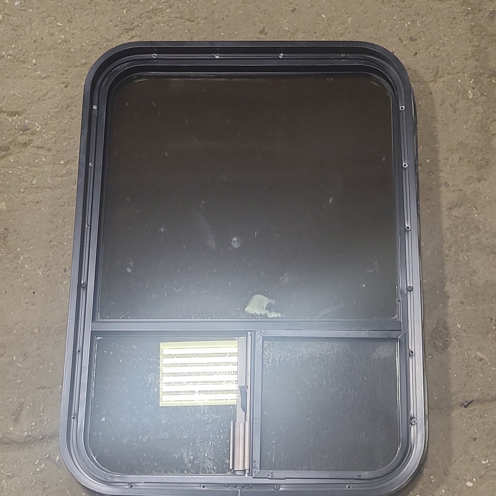 Used Black Radius Opening Window : 21 3/4