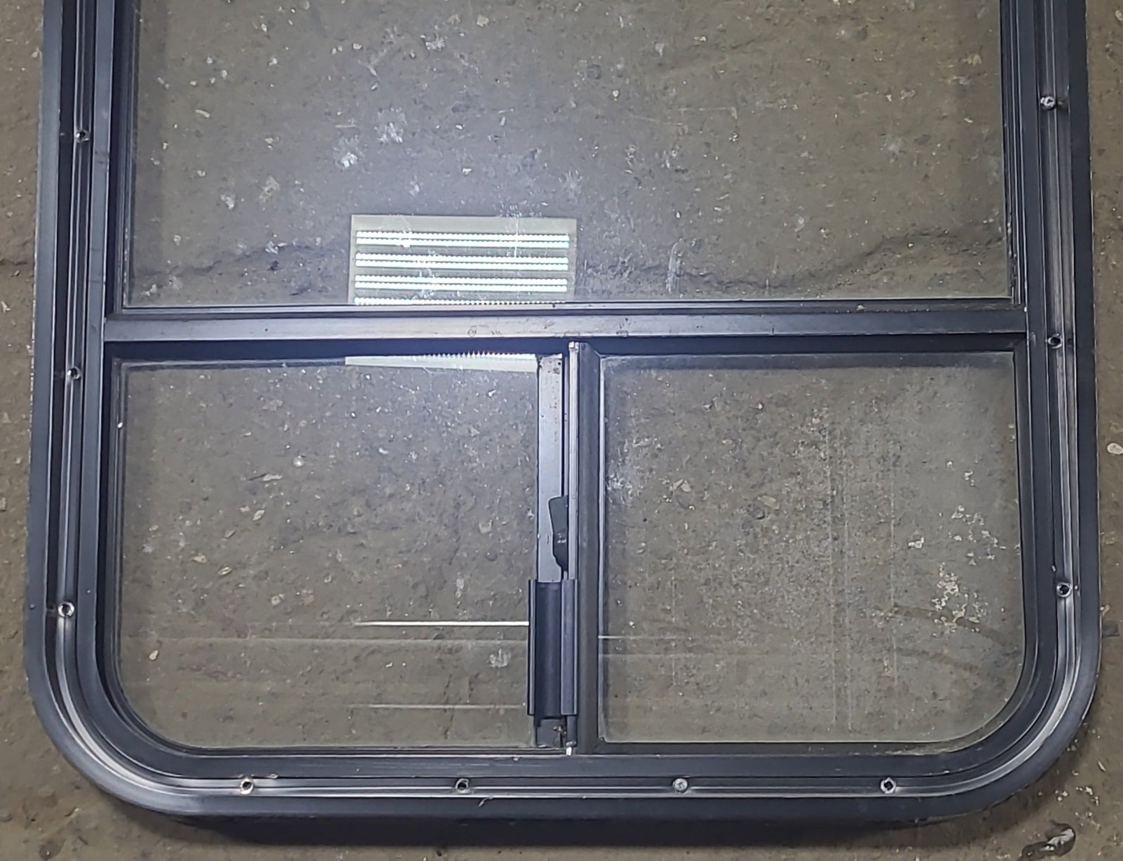 Used Black Radius Opening Window : 22 1/2