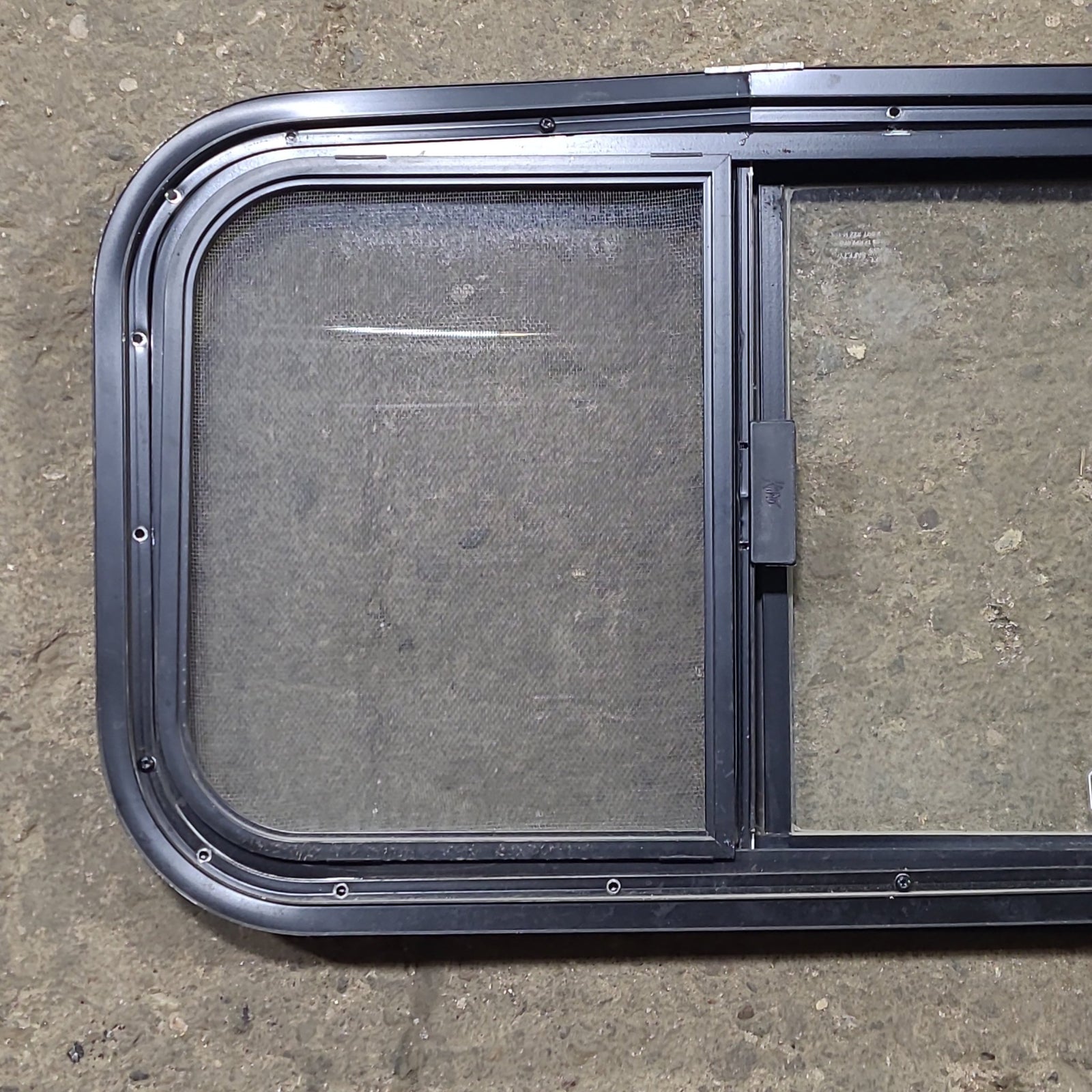 Used Black Radius Opening Window : 23 1/2