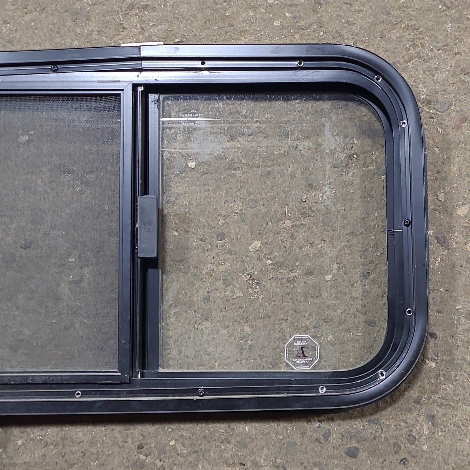 Used Black Radius Opening Window : 23 1/2