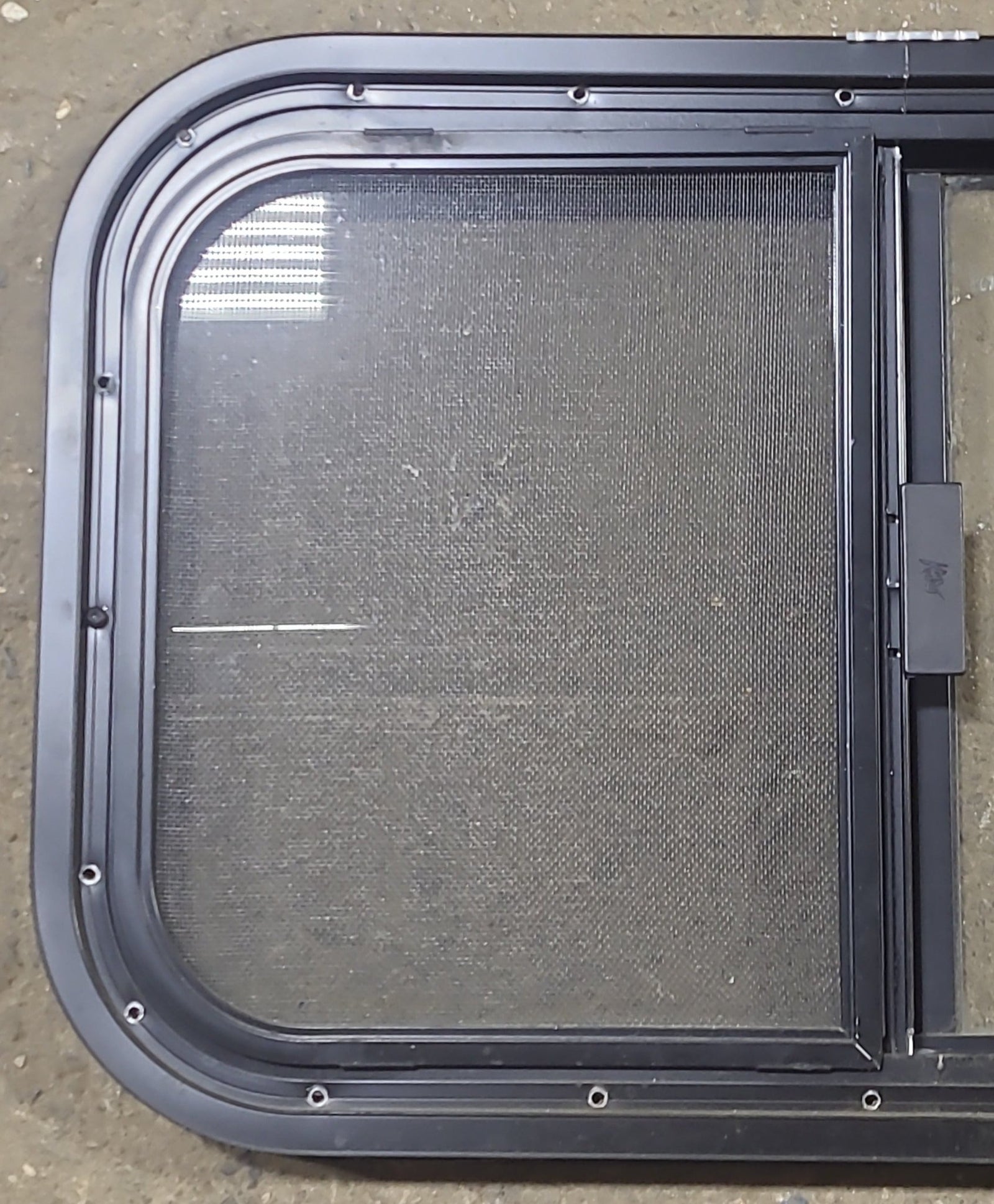 Used Black Radius Opening Window : 23 1/2