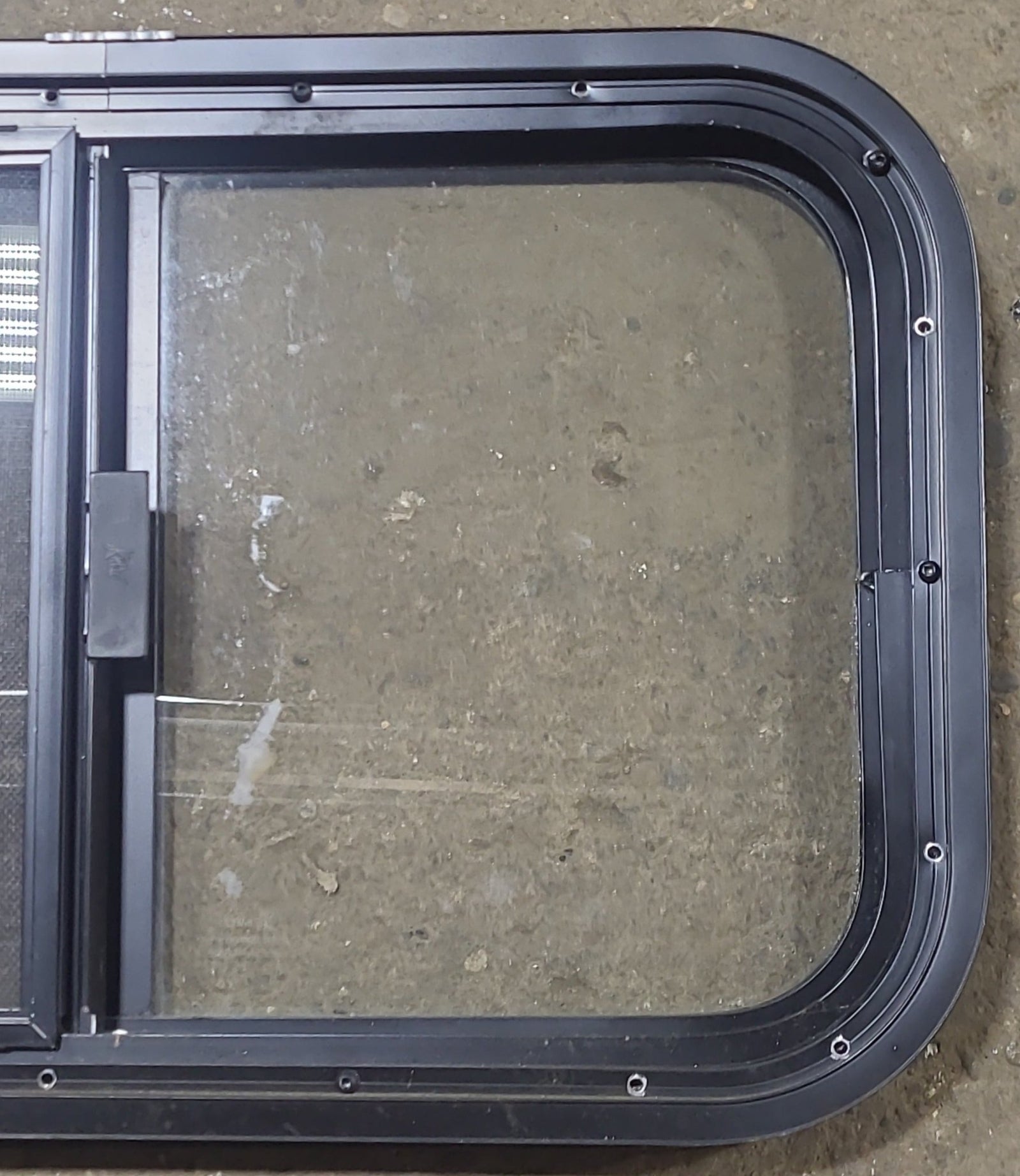 Used Black Radius Opening Window : 23 1/2