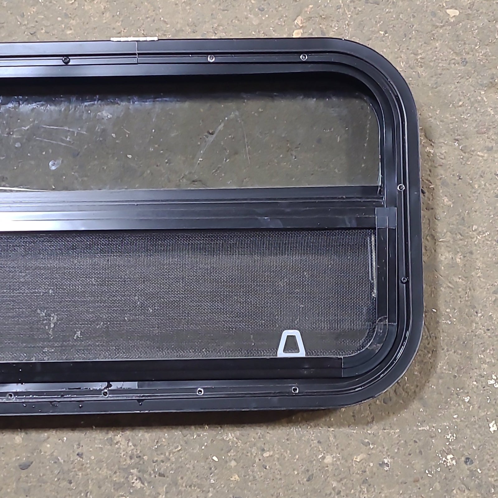 Used Black Radius Opening Window : 23 1/2