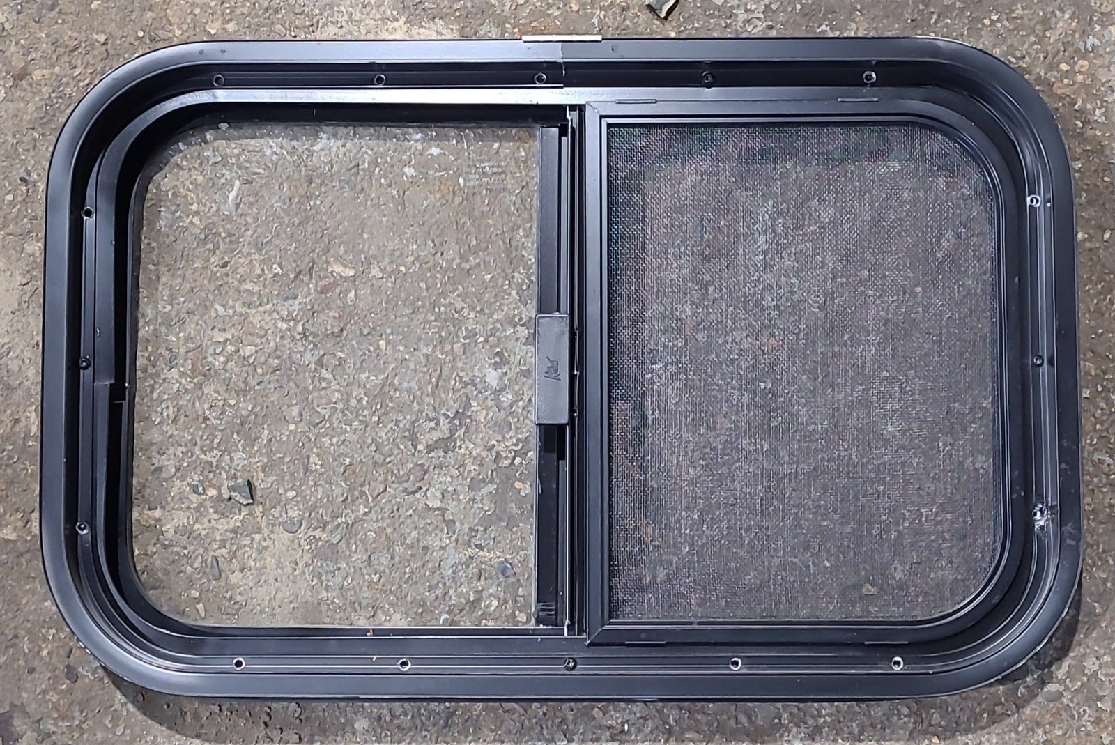 Used Black Radius Opening Window : 23 1/2