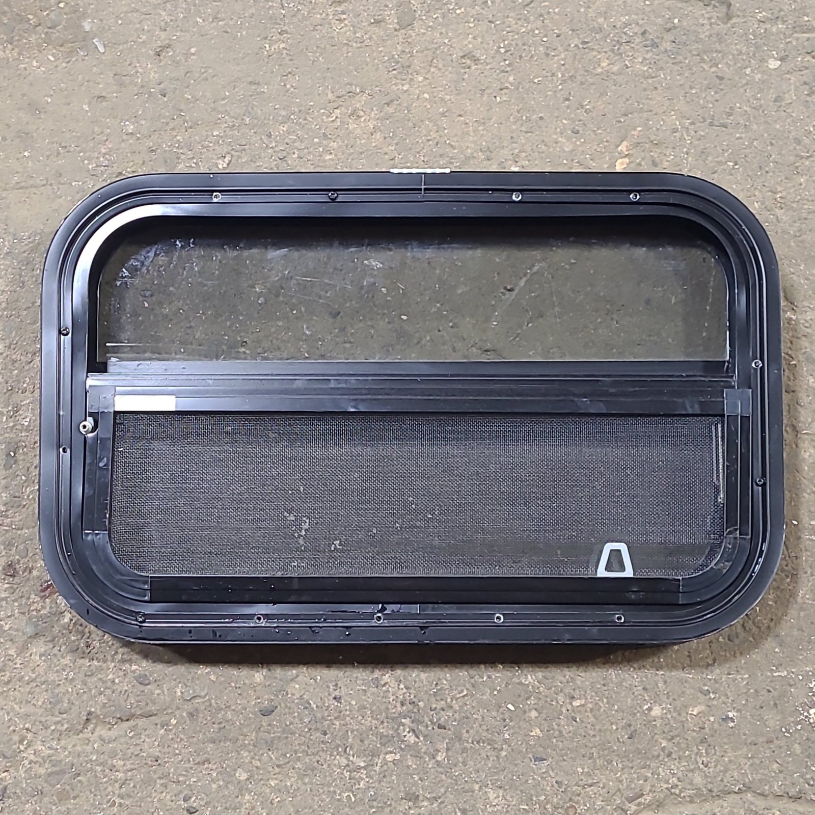 Used Black Radius Opening Window : 23 1/2