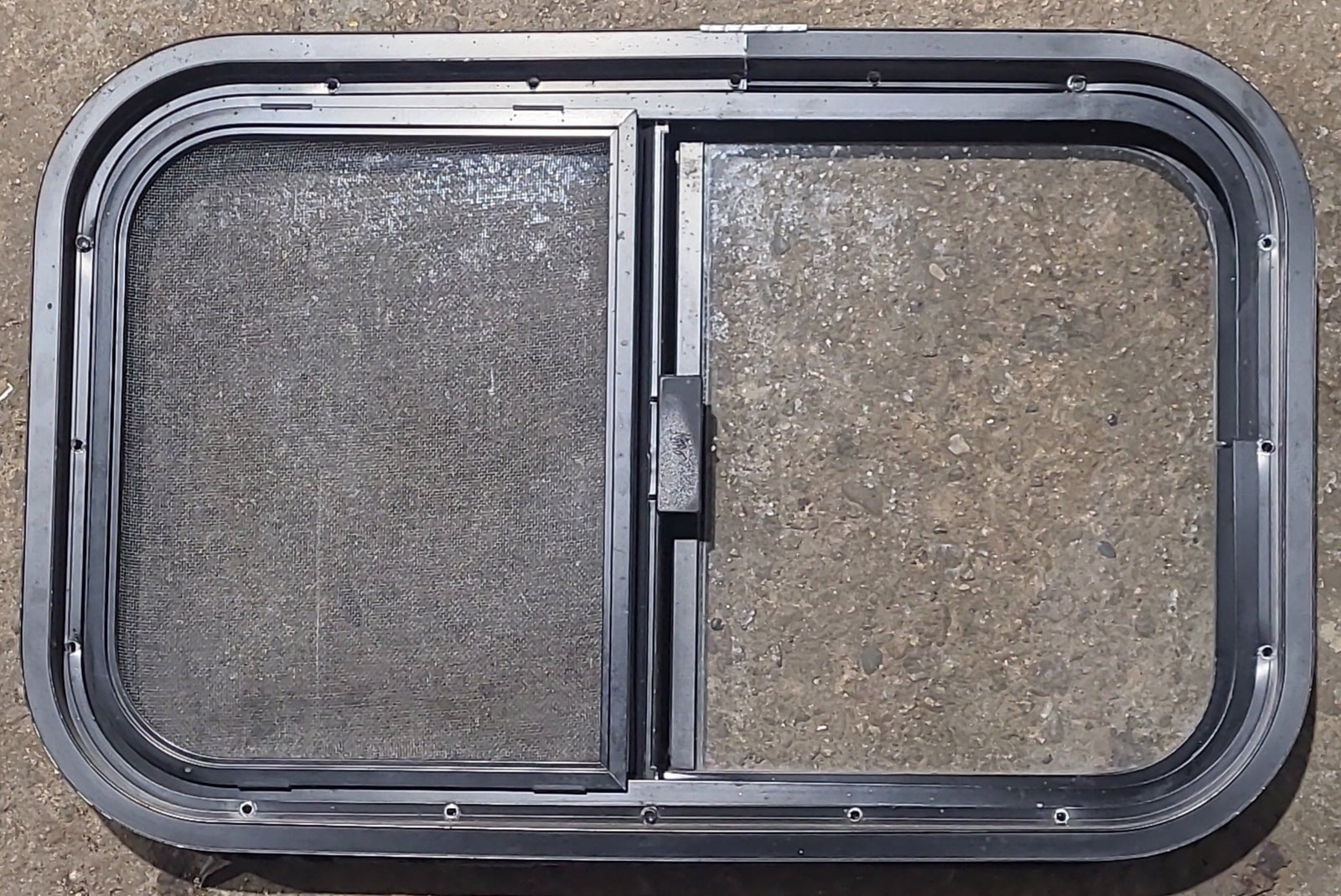 Used Black Radius Opening Window : 23 1/2