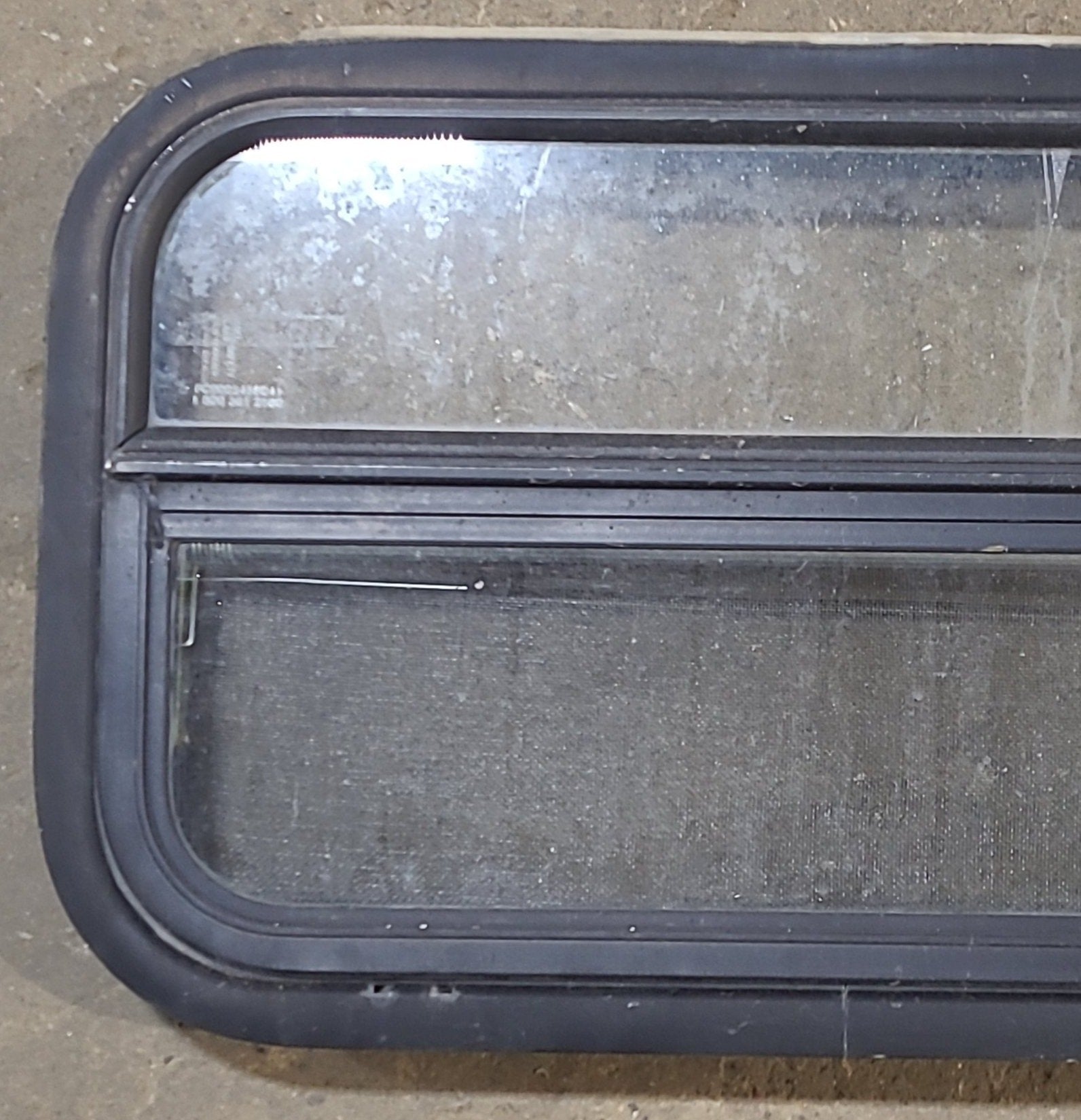 Used Black Radius Opening Window : 23 1/2