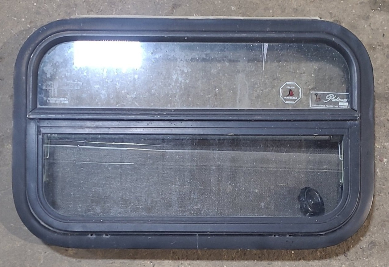 Used Black Radius Opening Window : 23 1/2