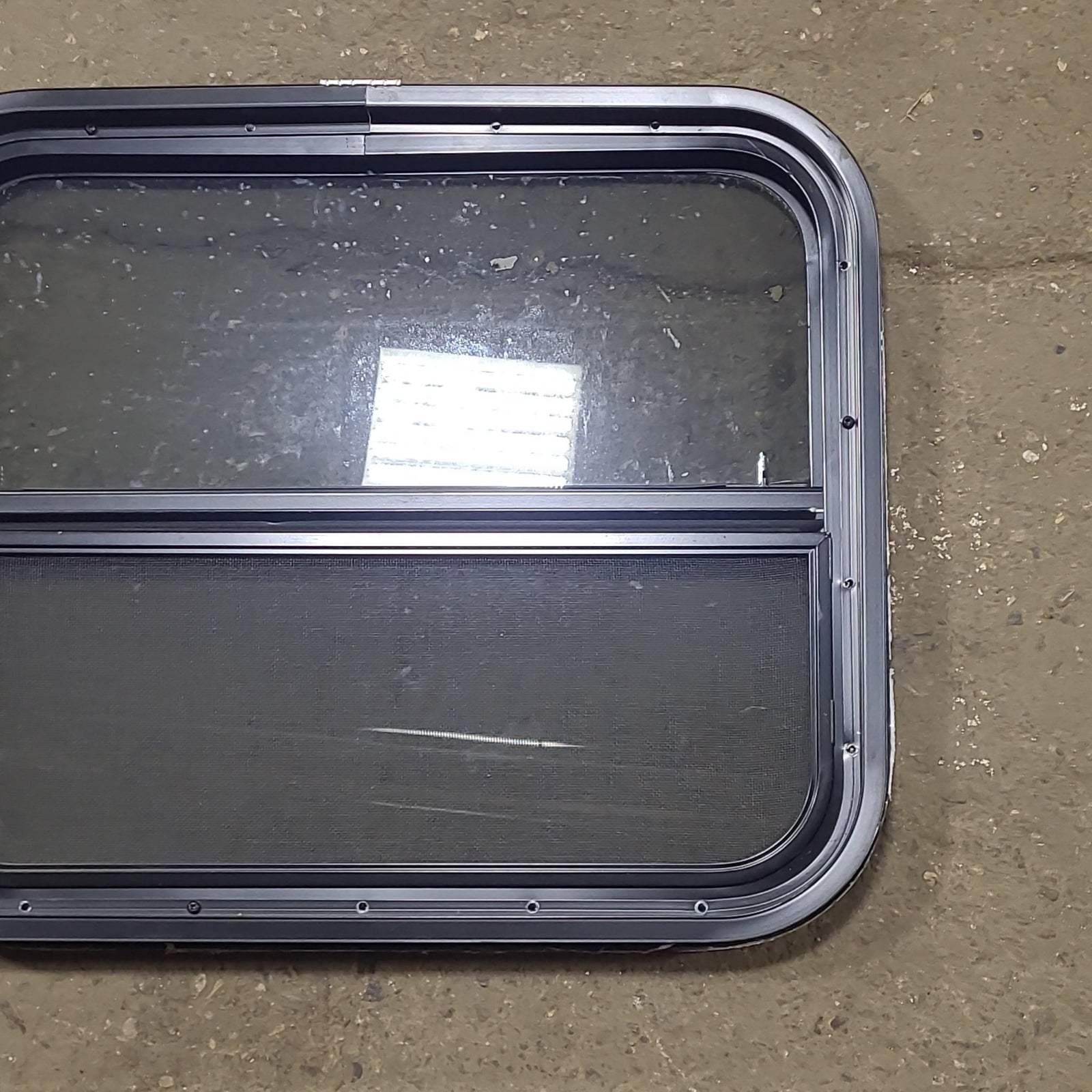 Used Black Radius Opening Window : 23 1/2